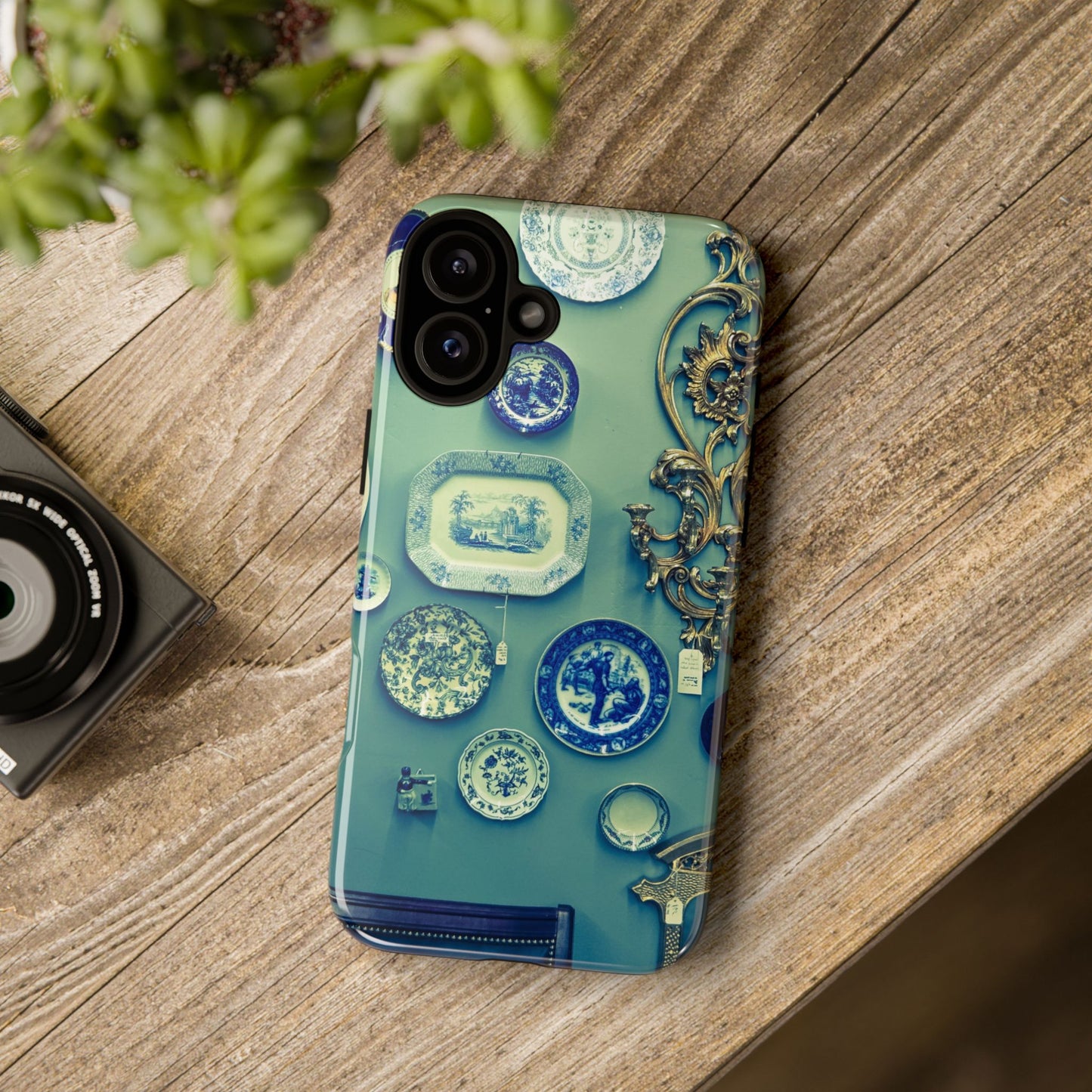 Antique Store Stairwell Phone Case--Vintage Gallery Wall Tough Case