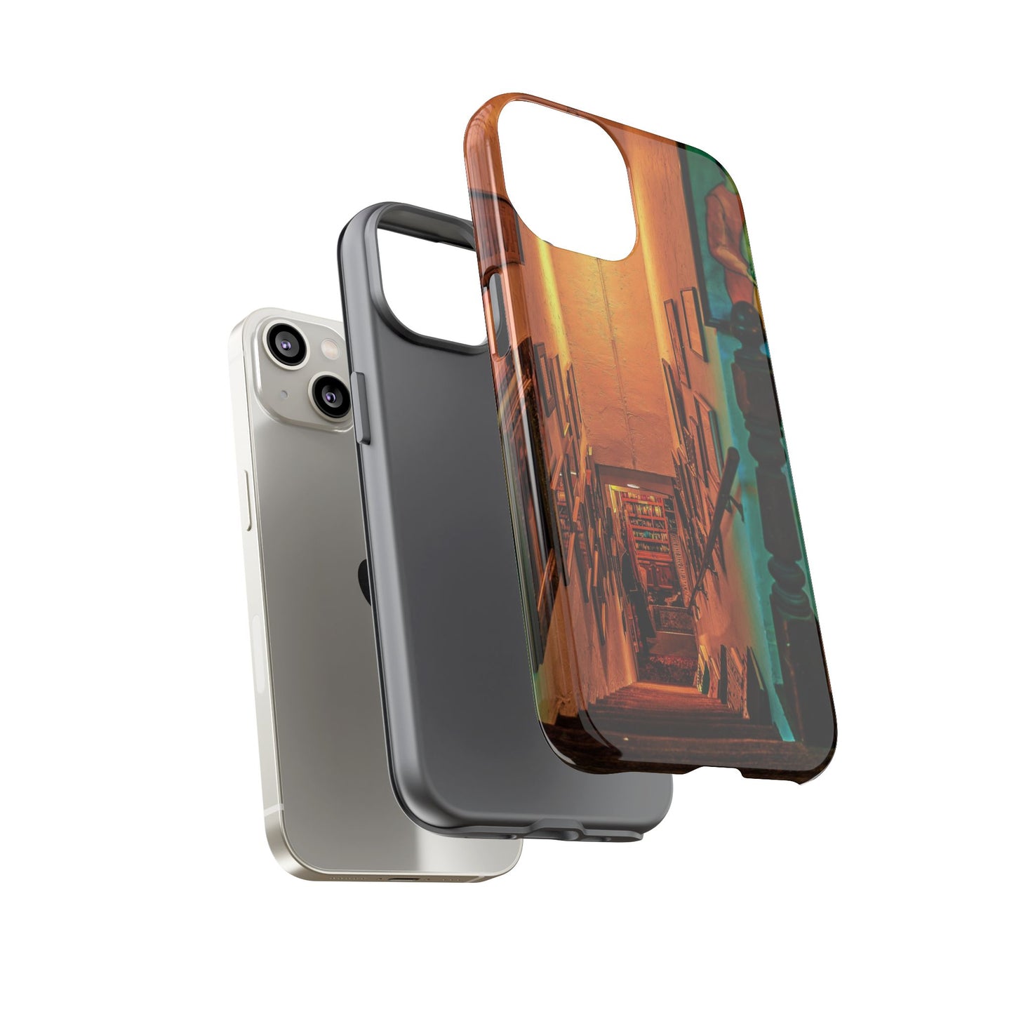 Vintage Gallery Staircase Tough Phone Case--Antique Store Art Phone Cover