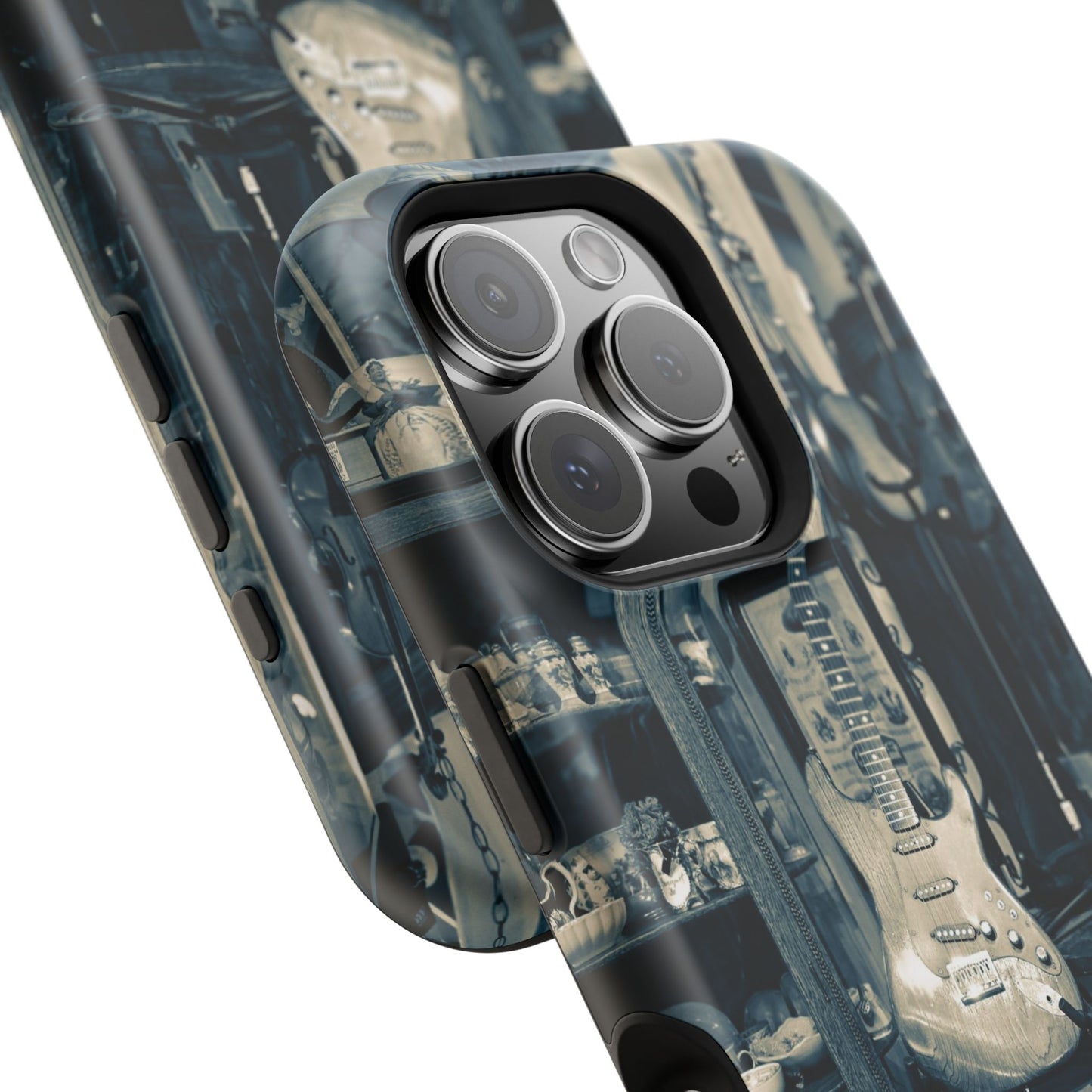 Vintage Electric Guitar Shop Phone Case | Magnetic Impact-Resistant Case