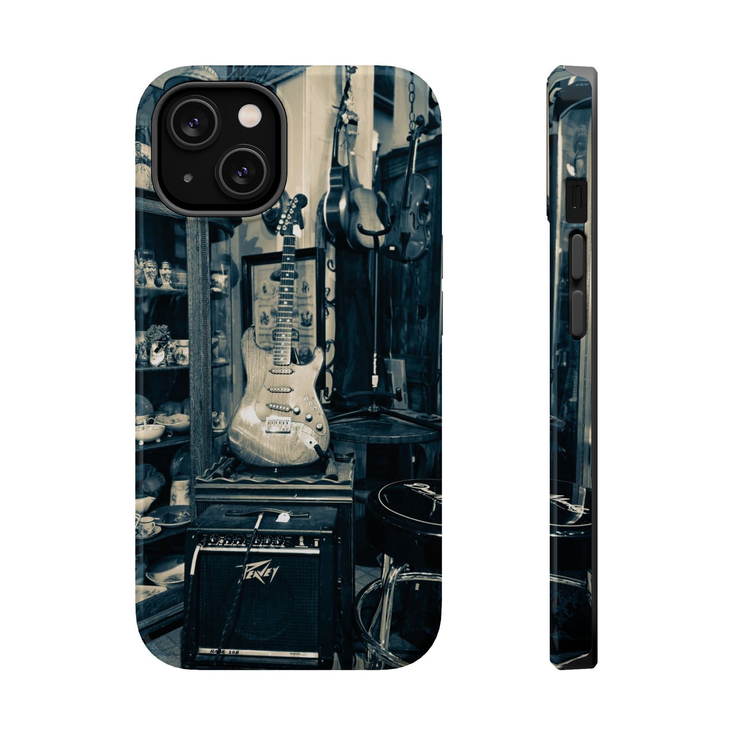 Vintage Electric Guitar Shop Phone Case | Magnetic Impact-Resistant Case