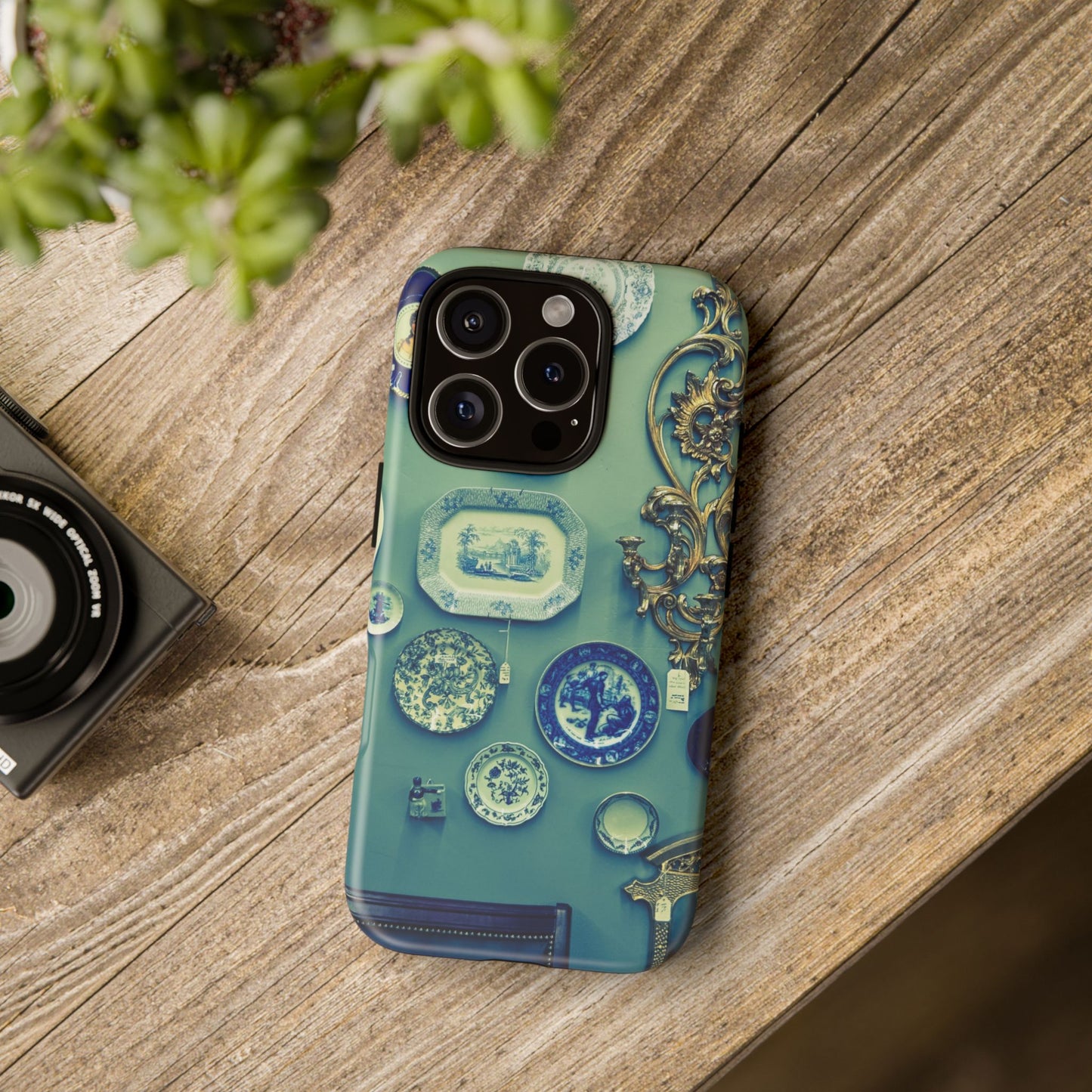 Antique Store Stairwell Phone Case--Vintage Gallery Wall Tough Case