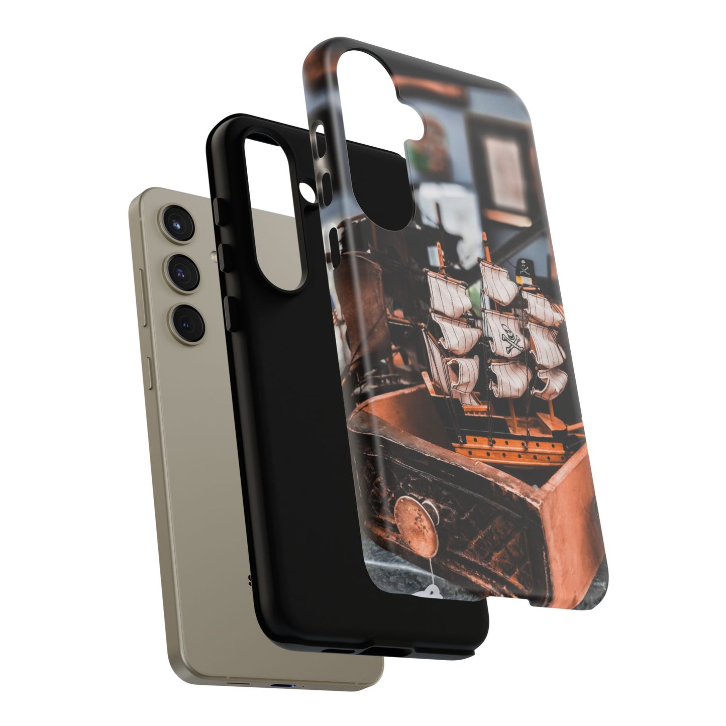 Vintage Ship-Inspired Phone Case, Nautical Design, Tough Phone Cover, Unique Gift for Sea Lovers, Perfect for Summer Adventures