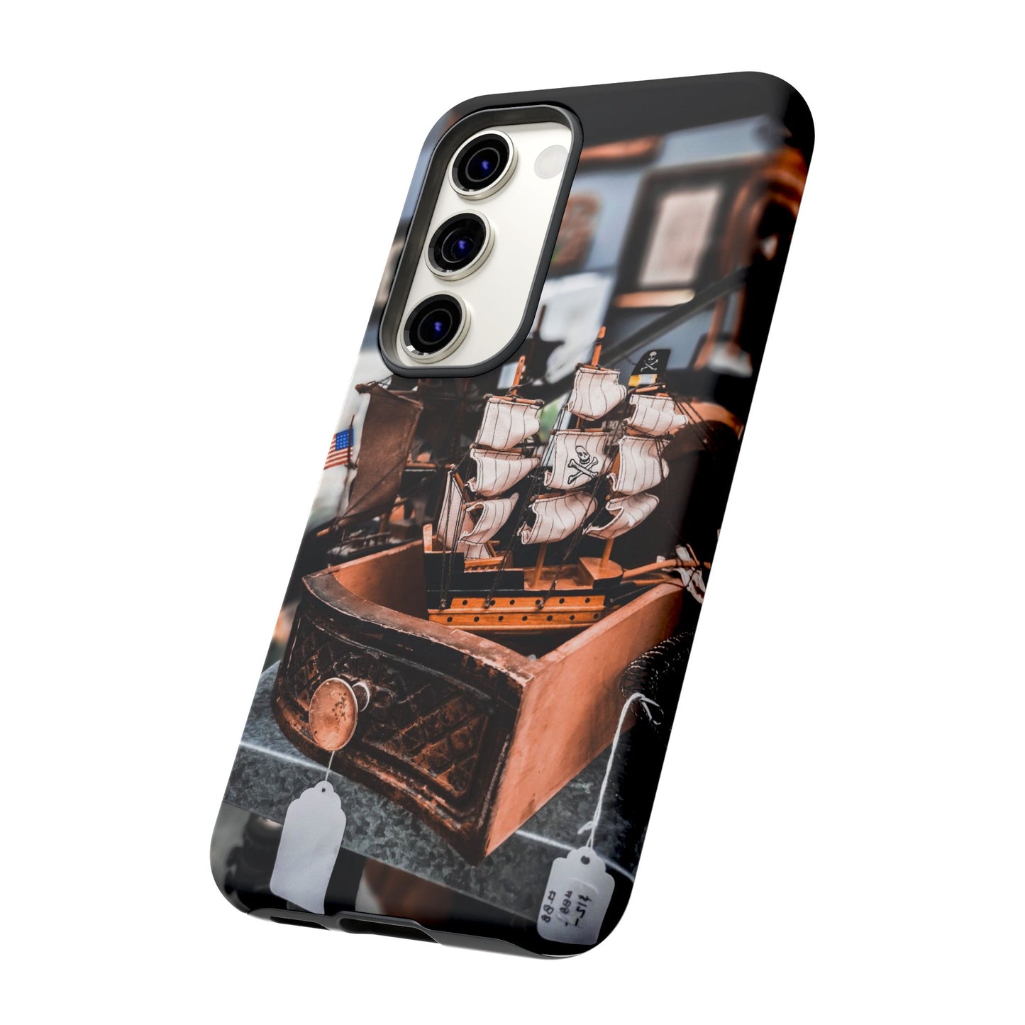 Vintage Ship-Inspired Phone Case, Nautical Design, Tough Phone Cover, Unique Gift for Sea Lovers, Perfect for Summer Adventures