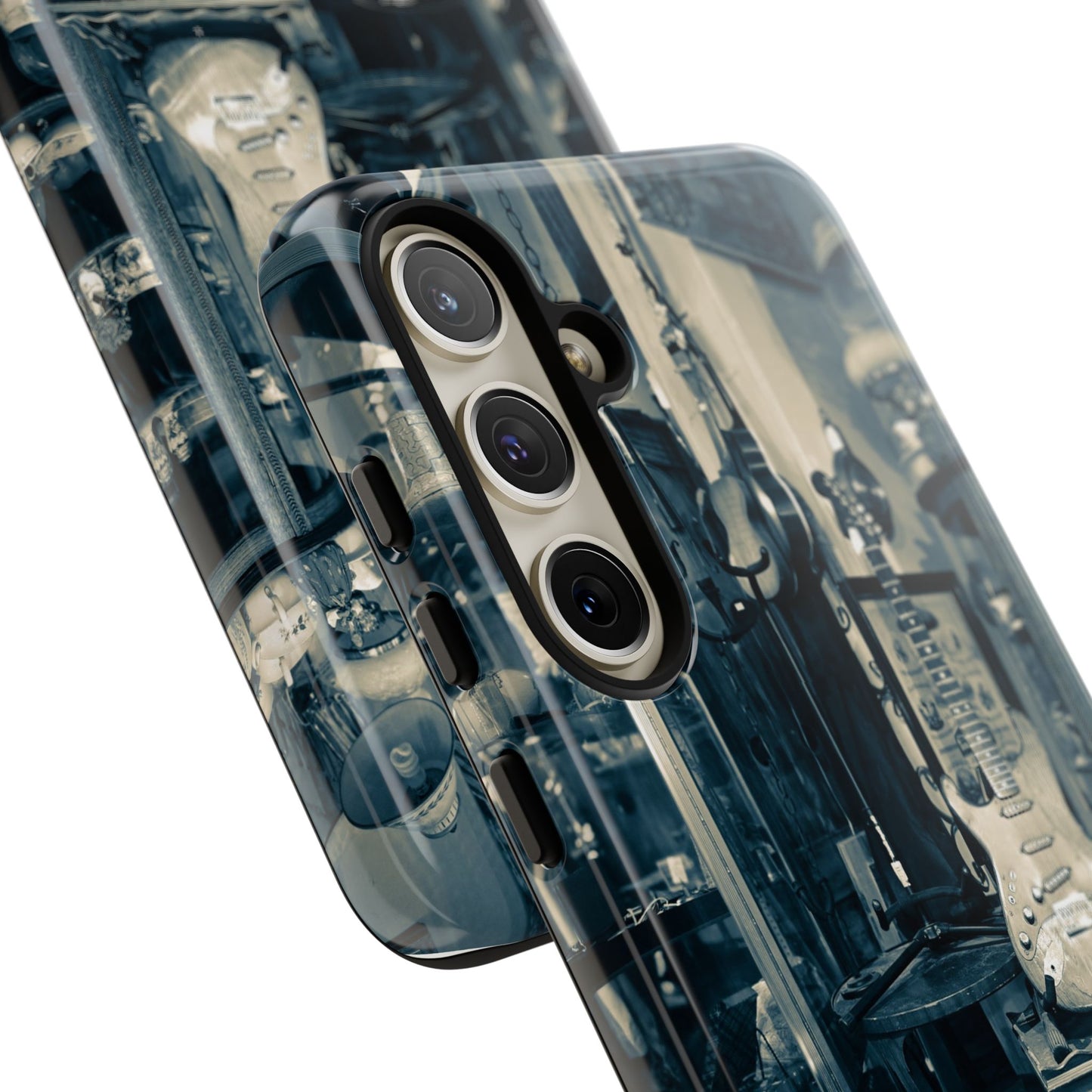 Guitar Vintage Phone Case, Tough Cases, Music Lover Gift, Rock & Roll Accessories, Unique Guitar Artwork, Phone Protection