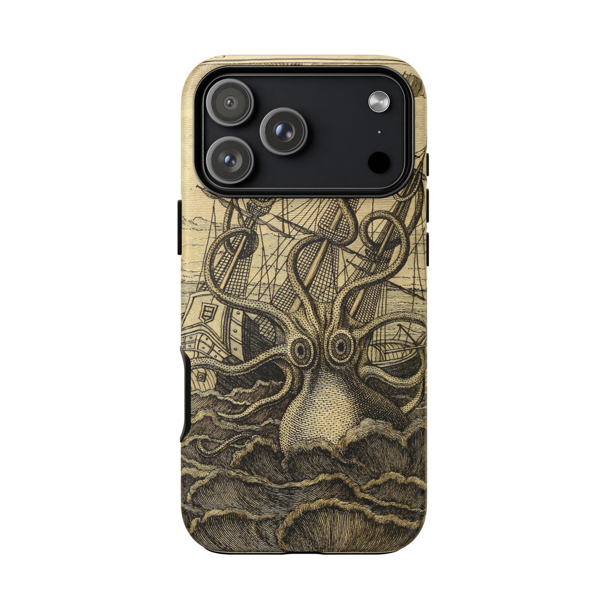 Vintage Kraken Tough Phone Case – Nautical Sea Monster Graphic
