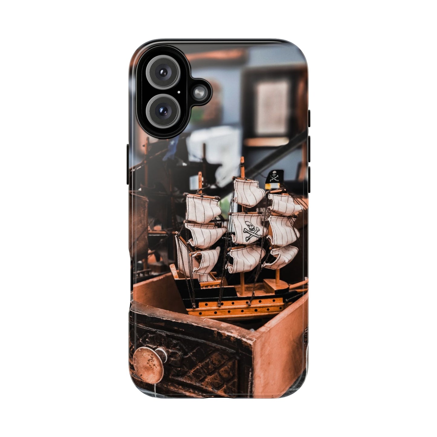 Vintage Ship-Inspired Phone Case, Nautical Design, Tough Phone Cover, Unique Gift for Sea Lovers, Perfect for Summer Adventures