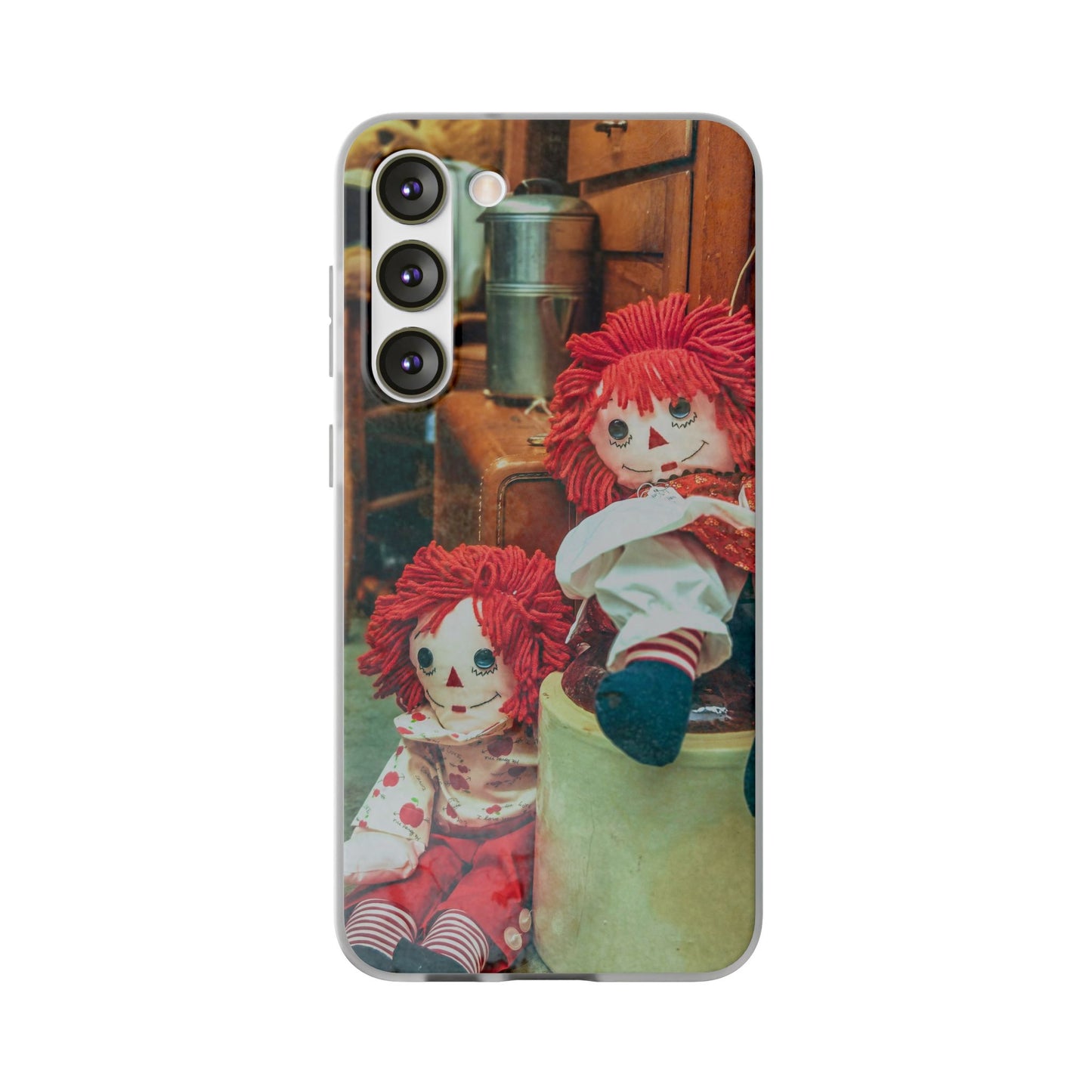 Vintage Doll Phone Cases, Cute Accessory, Gifts for Doll Lovers, Durable Flexi Covers, Fun Phone Protection