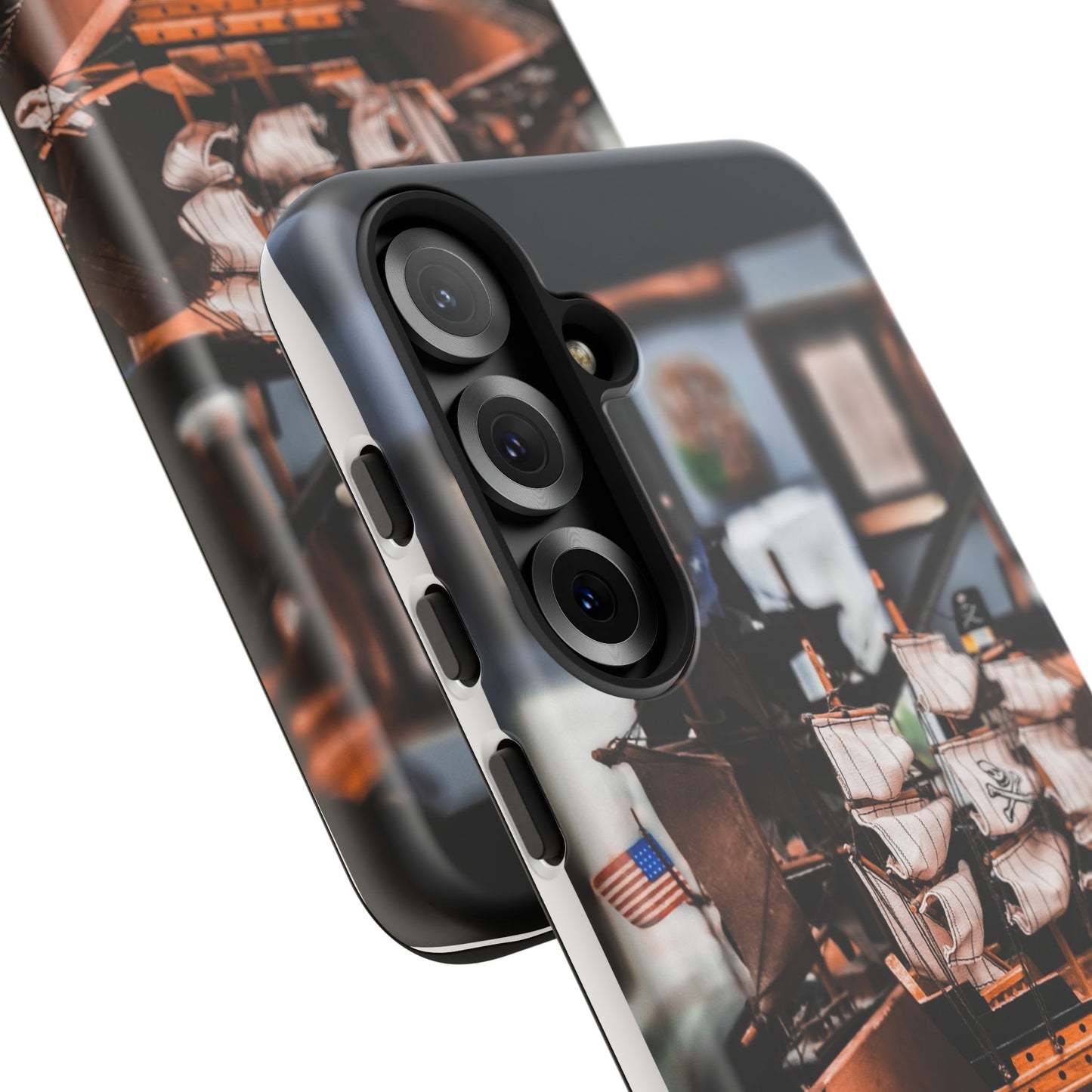 Vintage Ship-Inspired Phone Case, Nautical Design, Tough Phone Cover, Unique Gift for Sea Lovers, Perfect for Summer Adventures