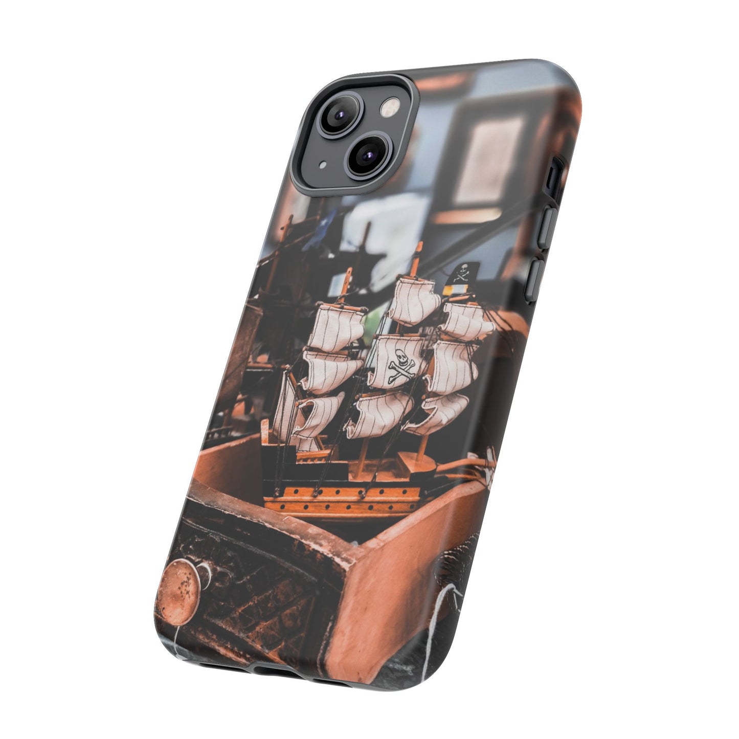 Vintage Ship-Inspired Phone Case, Nautical Design, Tough Phone Cover, Unique Gift for Sea Lovers, Perfect for Summer Adventures
