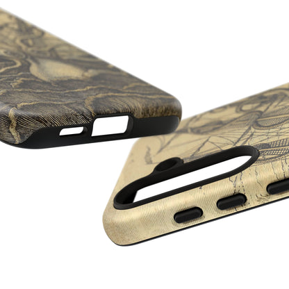 Vintage Kraken Tough Phone Case – Nautical Sea Monster Graphic
