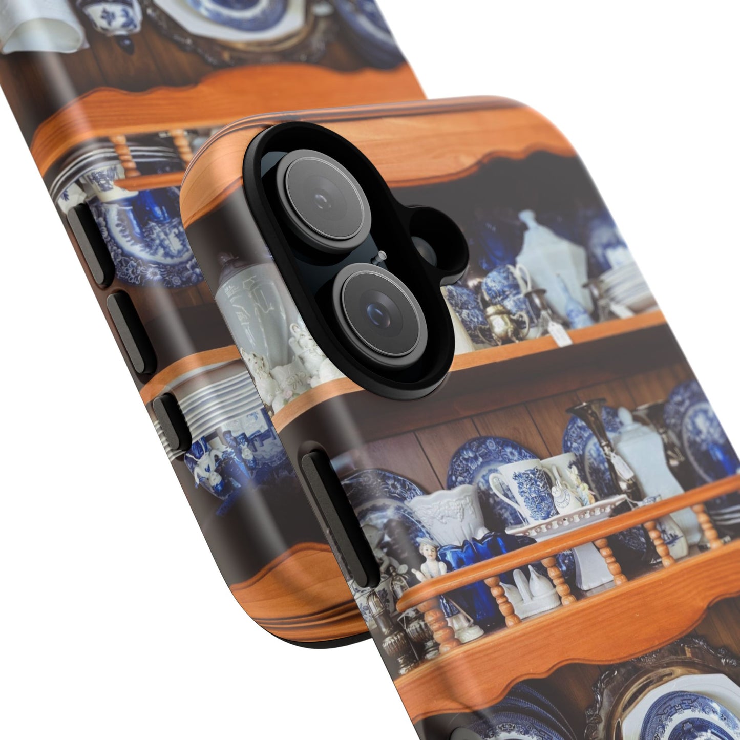 Blue & White Curio Charm Tough Phone Case. Classic China-Inspired Design with Timeless Elegance for Your iPhone, Samsung, or Google Pixel