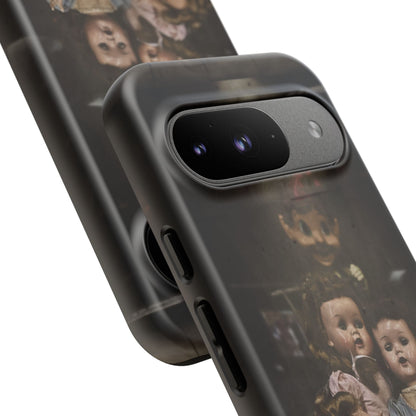 Personalized Creepy Doll Tough Phone Case – Gothic Vintage Graphic