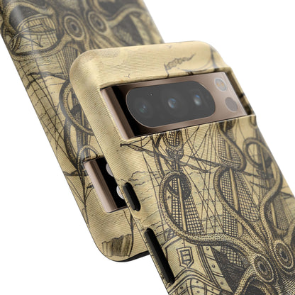 Vintage Kraken Tough Phone Case – Nautical Sea Monster Graphic