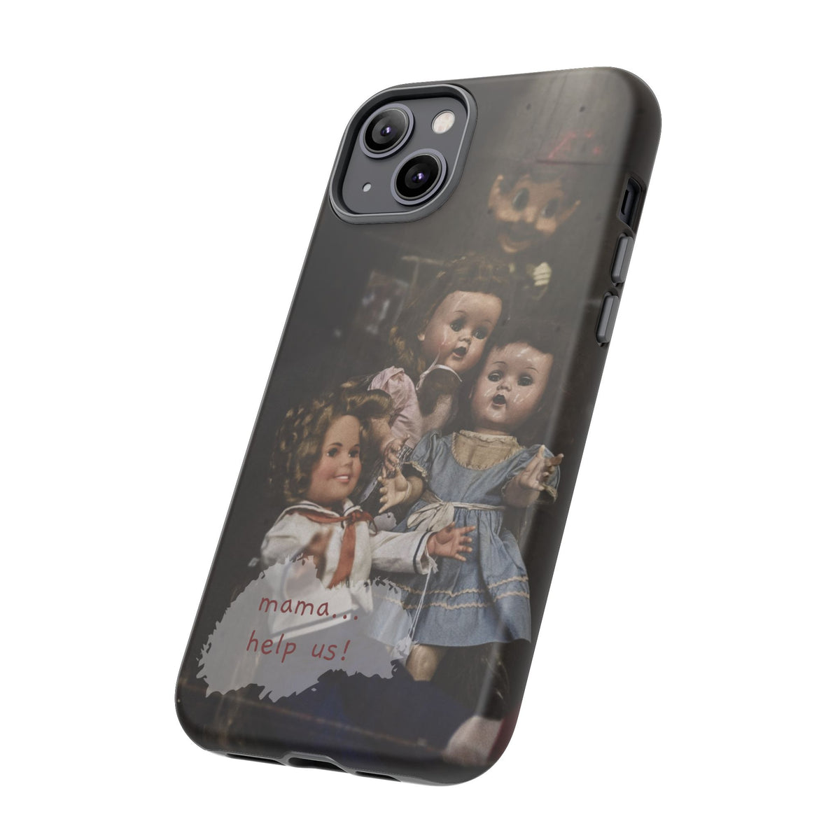 Personalized Creepy Doll Tough Phone Case – Gothic Vintage Graphic