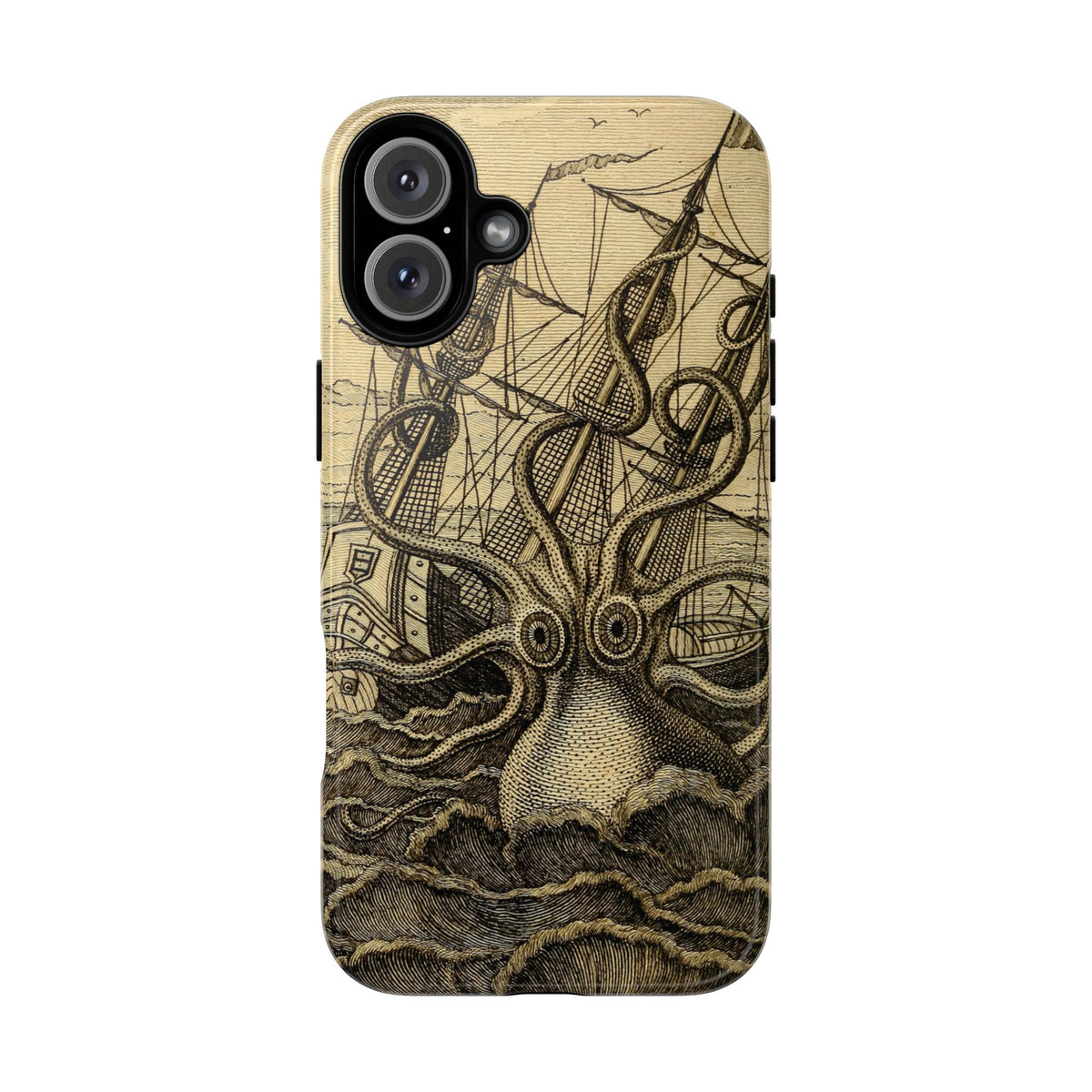 Vintage Kraken Tough Phone Case – Nautical Sea Monster Graphic