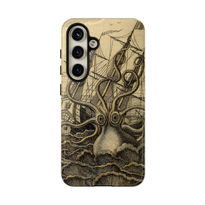 Vintage Kraken Tough Phone Case – Nautical Sea Monster Graphic