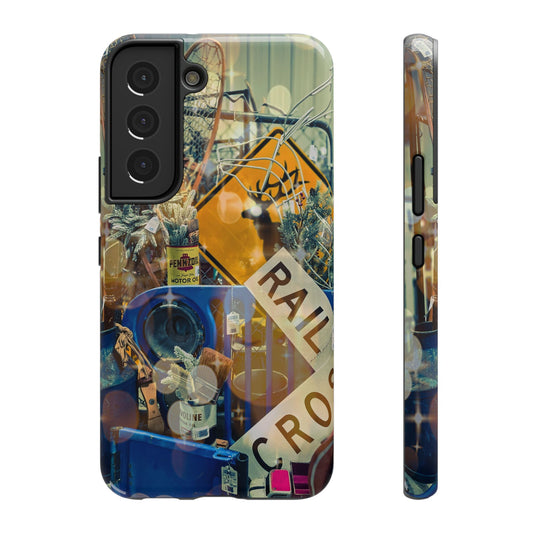 Vintage Railroad Crossing Collage Phone Case