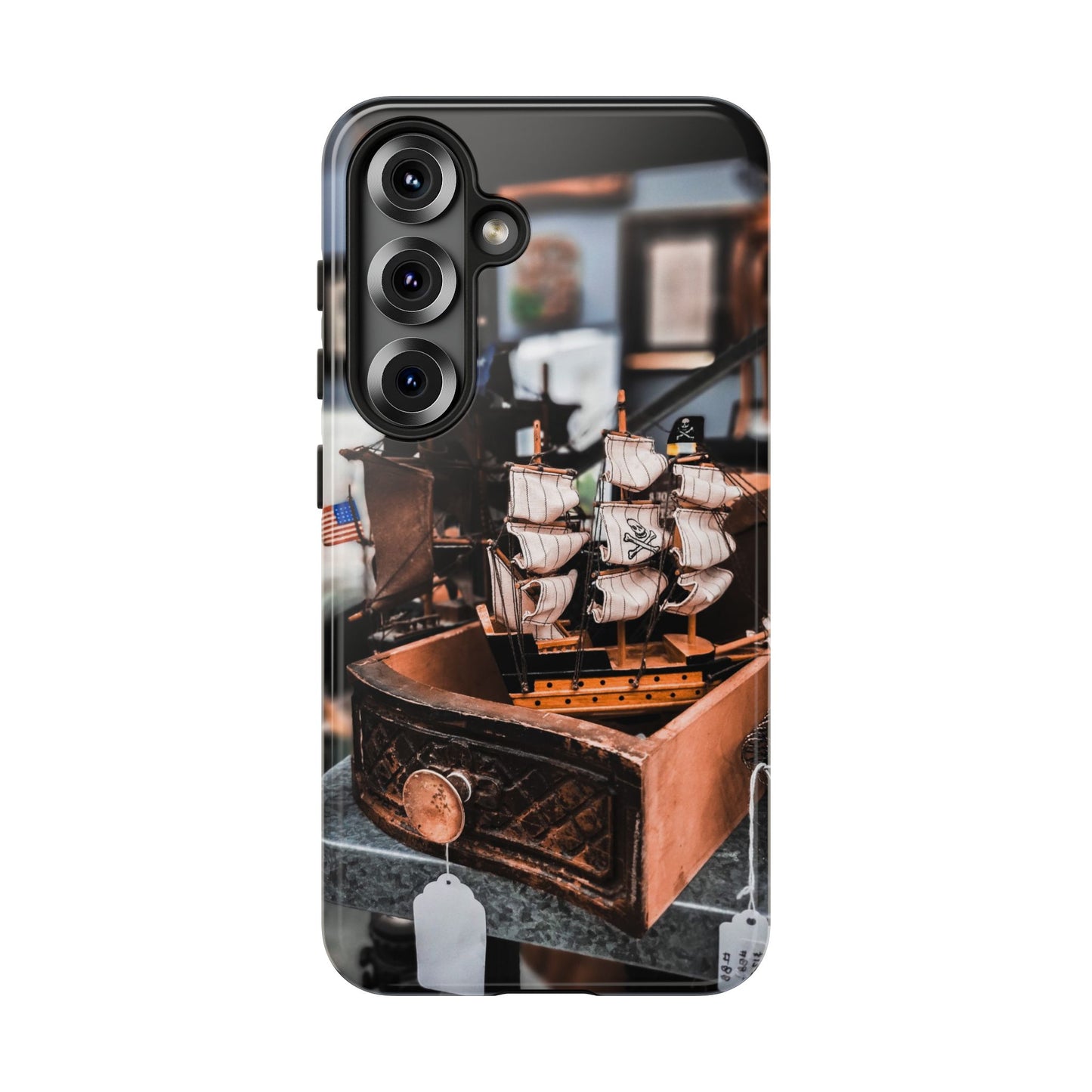 Vintage Ship-Inspired Phone Case, Nautical Design, Tough Phone Cover, Unique Gift for Sea Lovers, Perfect for Summer Adventures