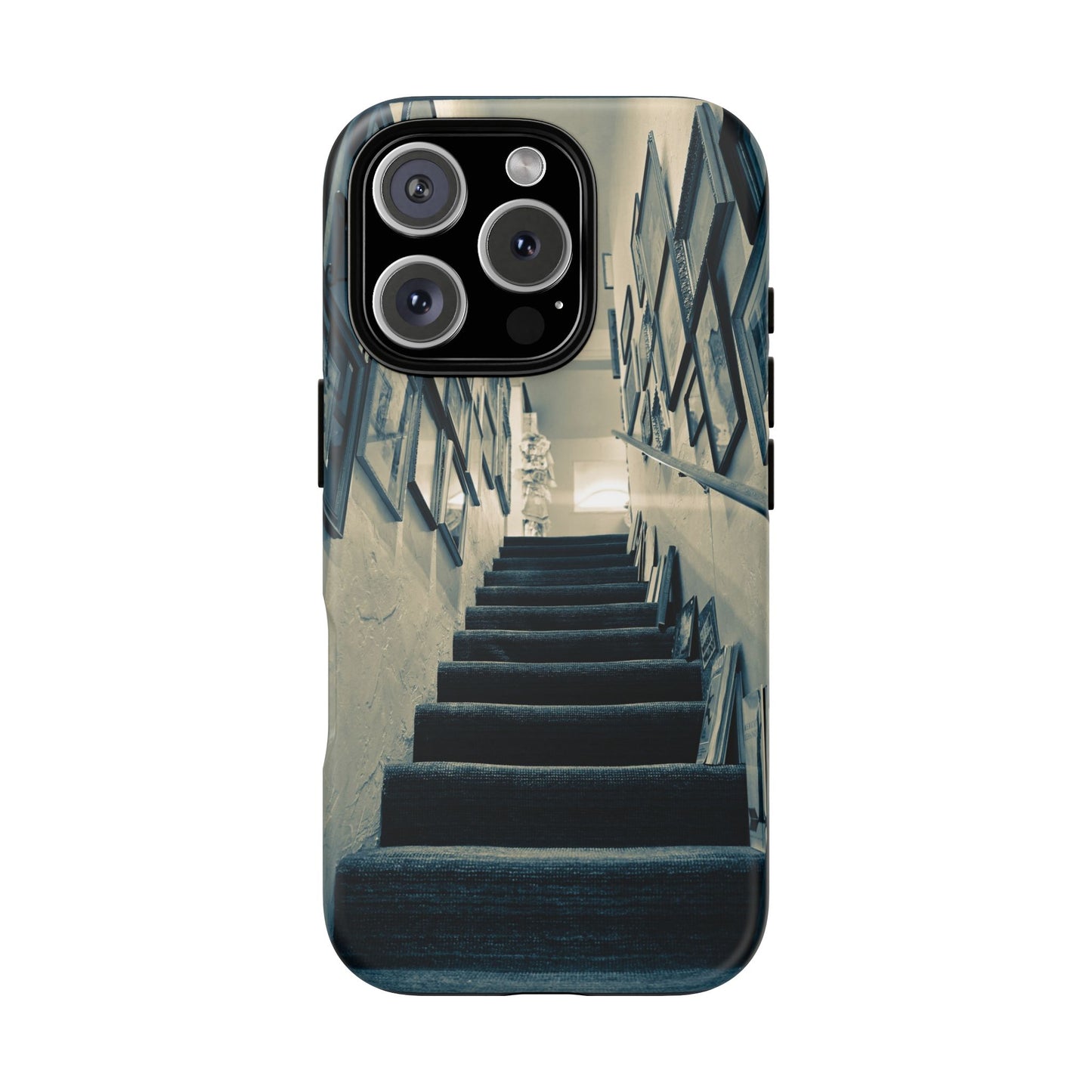 Vintage Style Tough Cases: Artistic Phone Case with Stairway Design, Unique Mobile Cover, Creative Gift for Art Lovers, Stylish Accessory