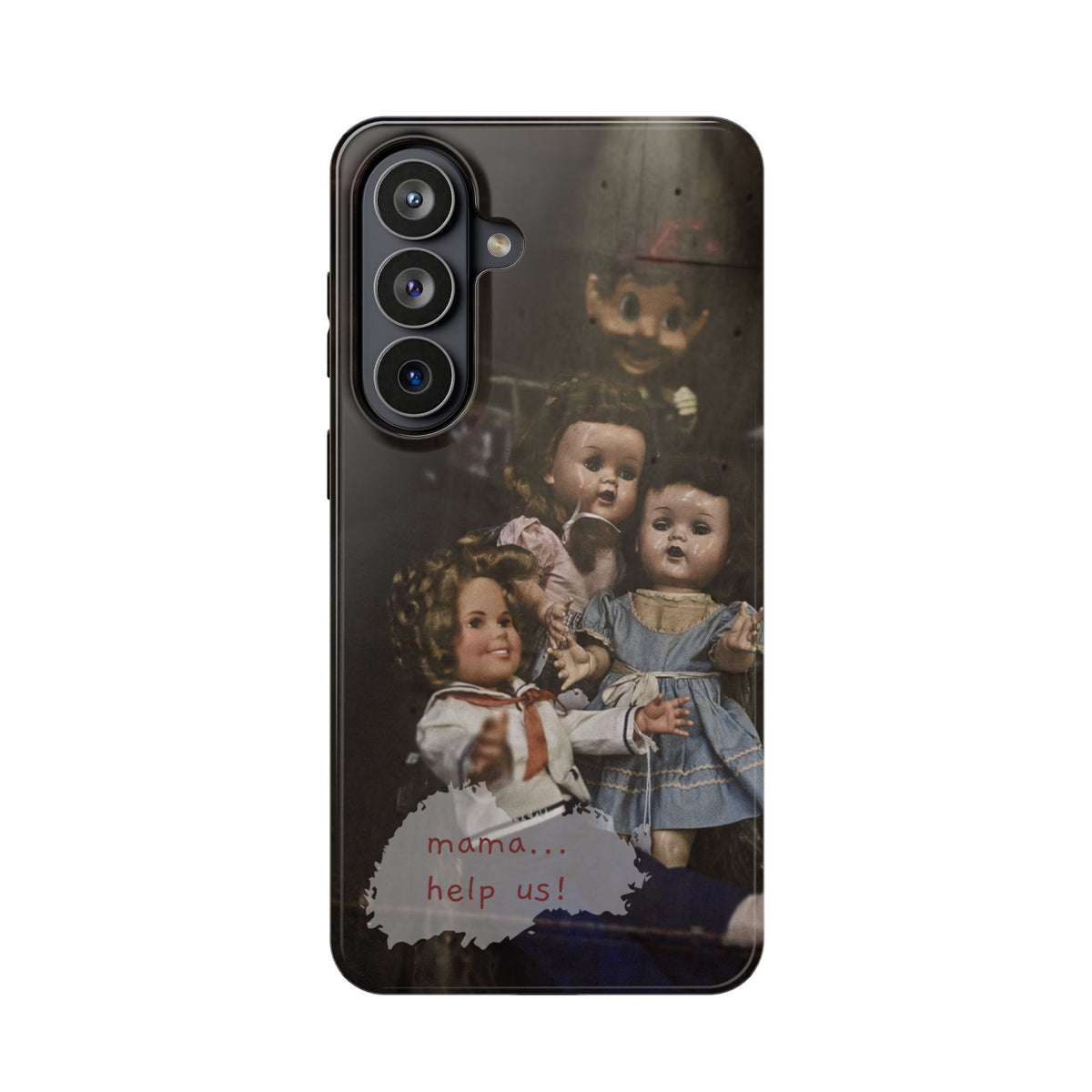 Personalized Creepy Doll MagSafe Tough Phone Case – Gothic Vintage Graphic