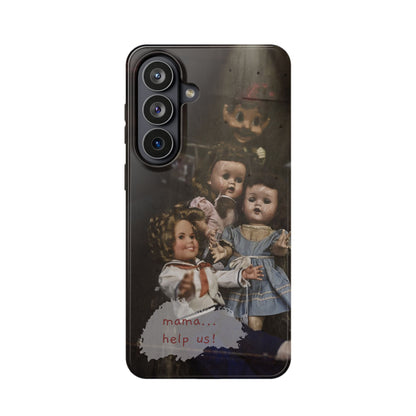 Personalized Creepy Doll MagSafe Tough Phone Case – Gothic Vintage Graphic