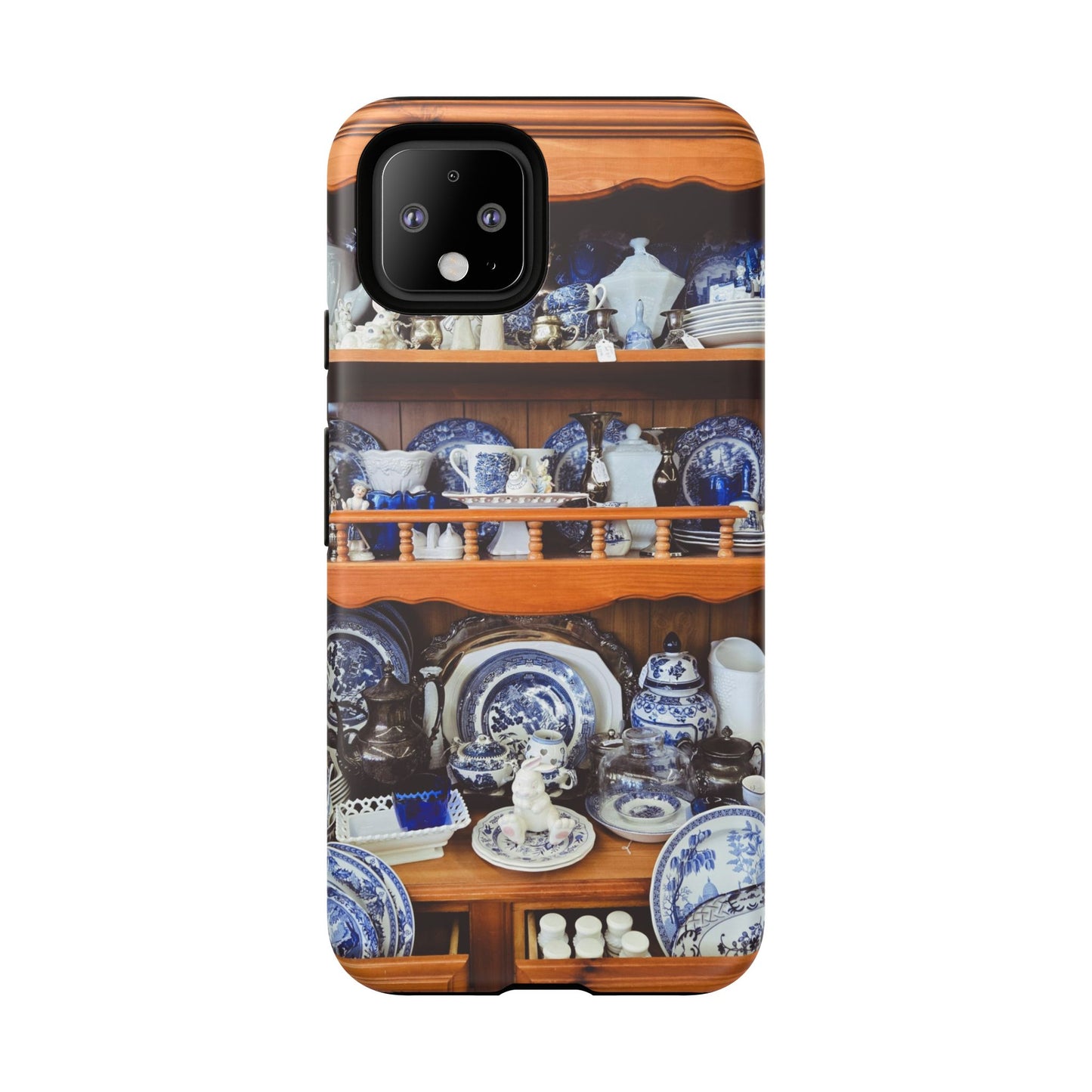 Blue & White Curio Charm Tough Phone Case. Classic China-Inspired Design with Timeless Elegance for Your iPhone, Samsung, or Google Pixel