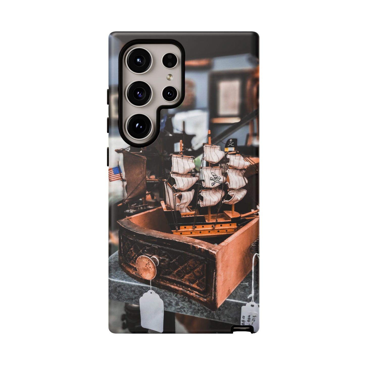 Vintage Ship-Inspired Phone Case, Nautical Design, Tough Phone Cover, Unique Gift for Sea Lovers, Perfect for Summer Adventures