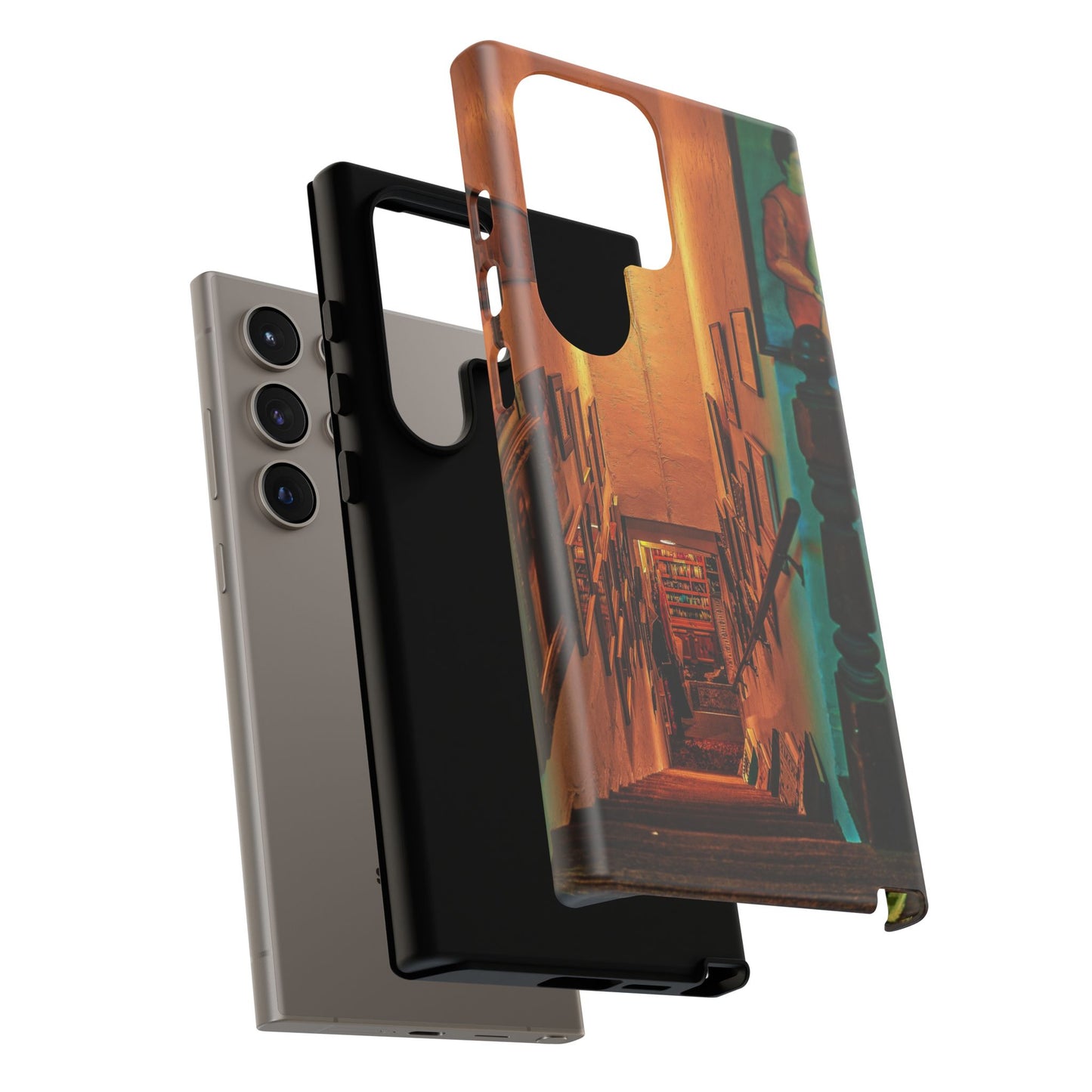 Vintage Gallery Staircase Tough Phone Case--Antique Store Art Phone Cover