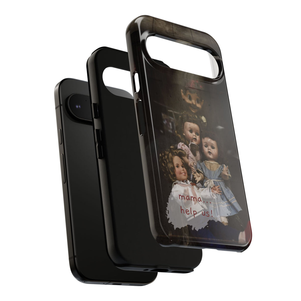 Personalized Creepy Doll Tough Phone Case – Gothic Vintage Graphic