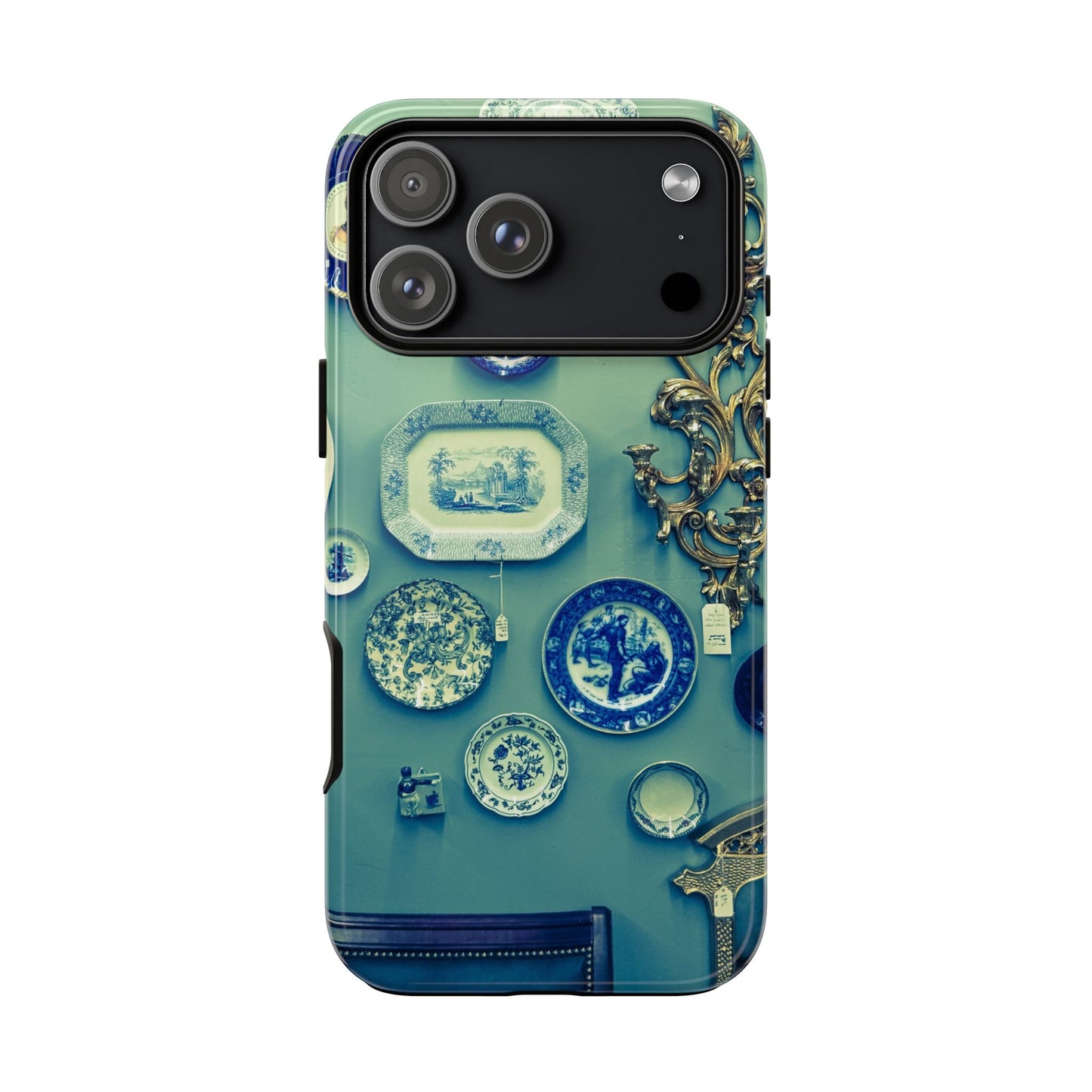 Antique Store Stairwell Phone Case--Vintage Gallery Wall Tough Case