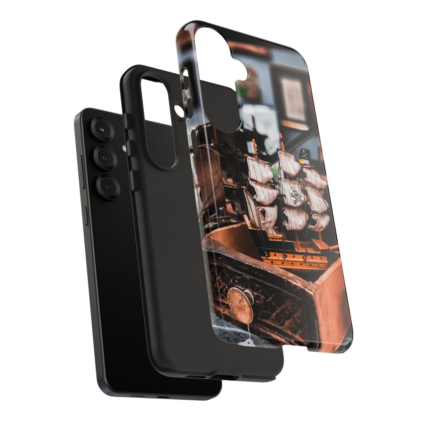 Vintage Ship-Inspired Phone Case, Nautical Design, Tough Phone Cover, Unique Gift for Sea Lovers, Perfect for Summer Adventures