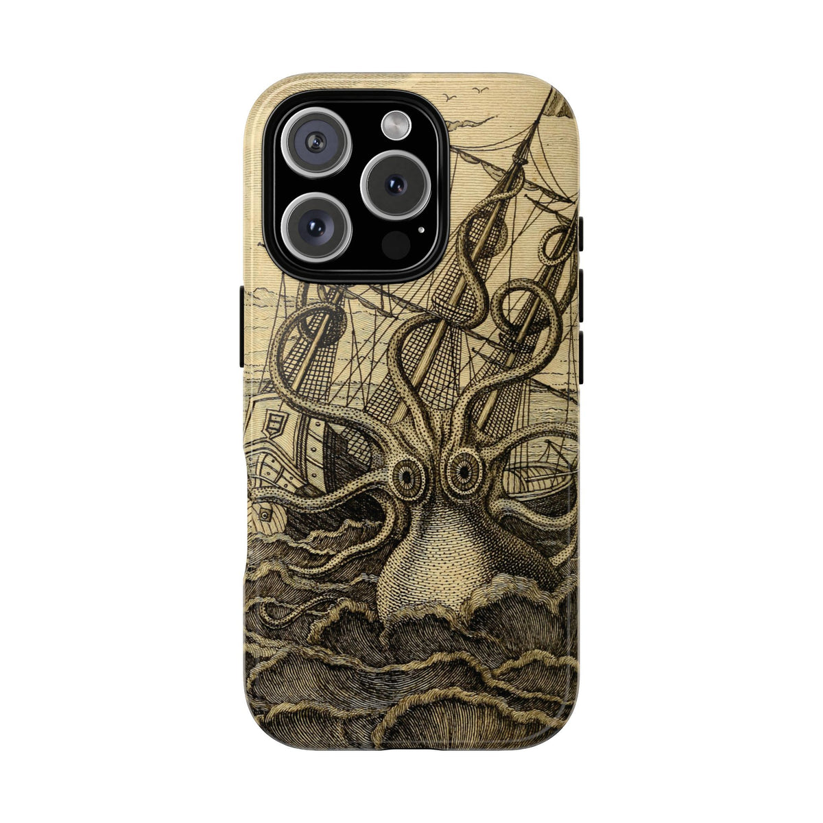 Vintage Kraken Tough Phone Case – Nautical Sea Monster Graphic