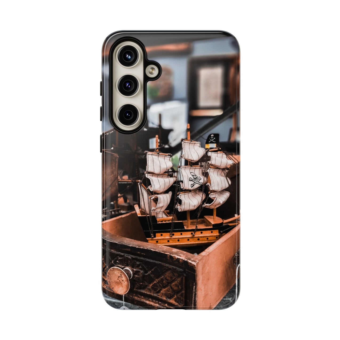Vintage Ship-Inspired Phone Case, Nautical Design, Tough Phone Cover, Unique Gift for Sea Lovers, Perfect for Summer Adventures