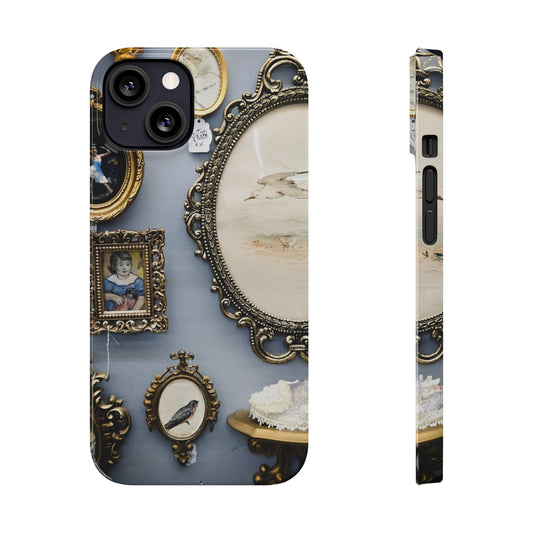 Framed Beauty Slim Phone Case – Vintage with a Twist