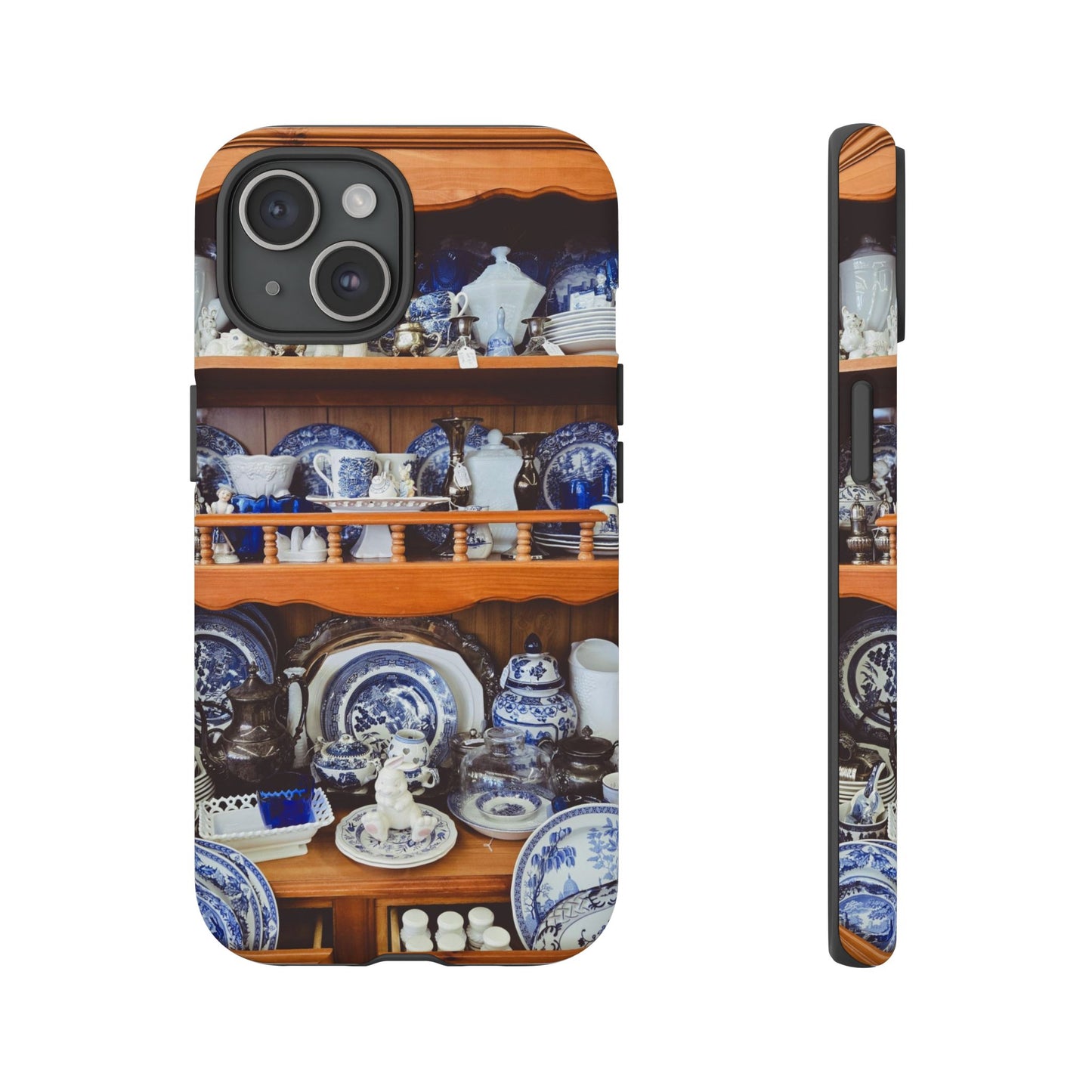 Blue & White Curio Charm Tough Phone Case. Classic China-Inspired Design with Timeless Elegance for Your iPhone, Samsung, or Google Pixel