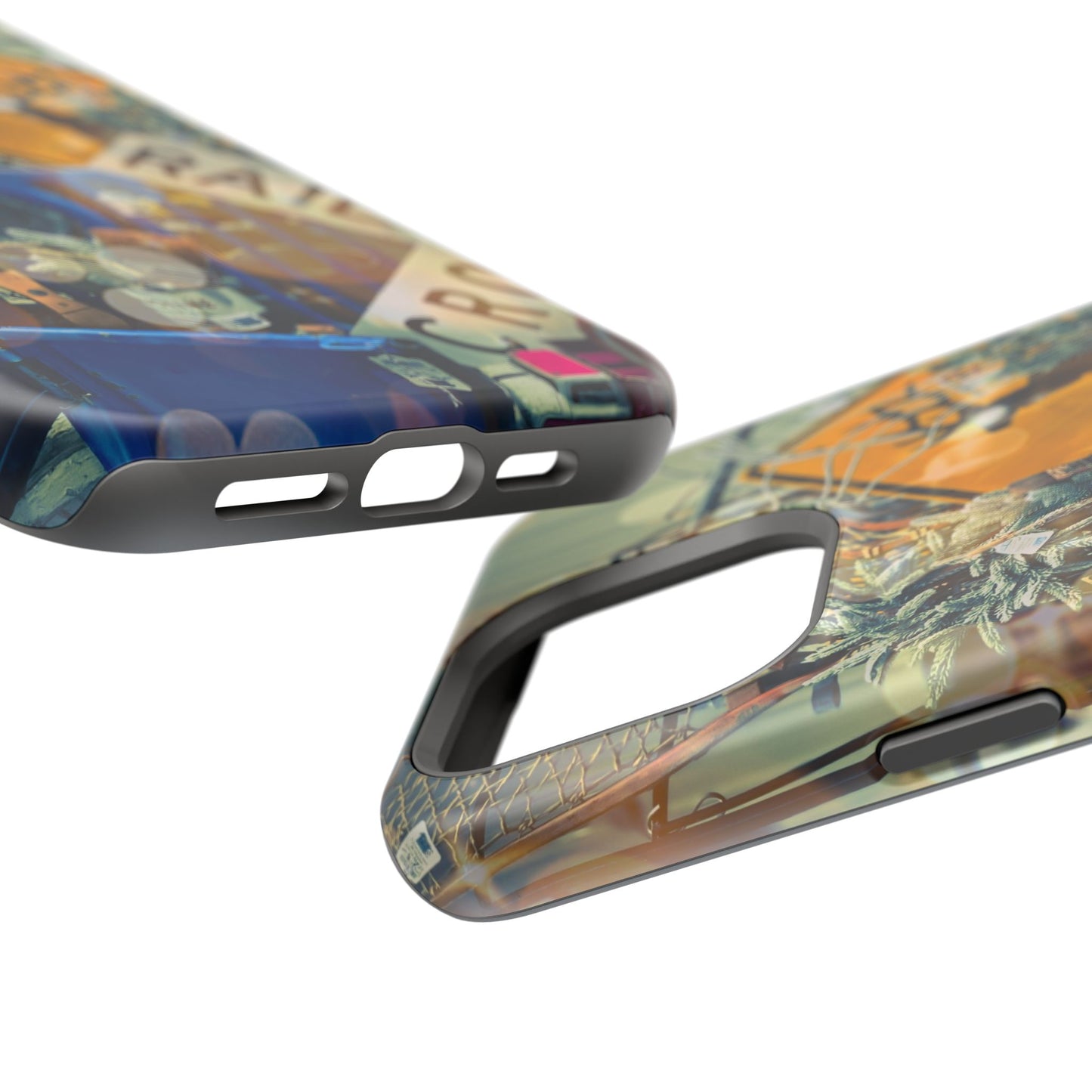 Vintage Railroad Crossing Collage Phone Case