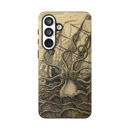 Vintage Kraken Tough Phone Case – Nautical Sea Monster Graphic