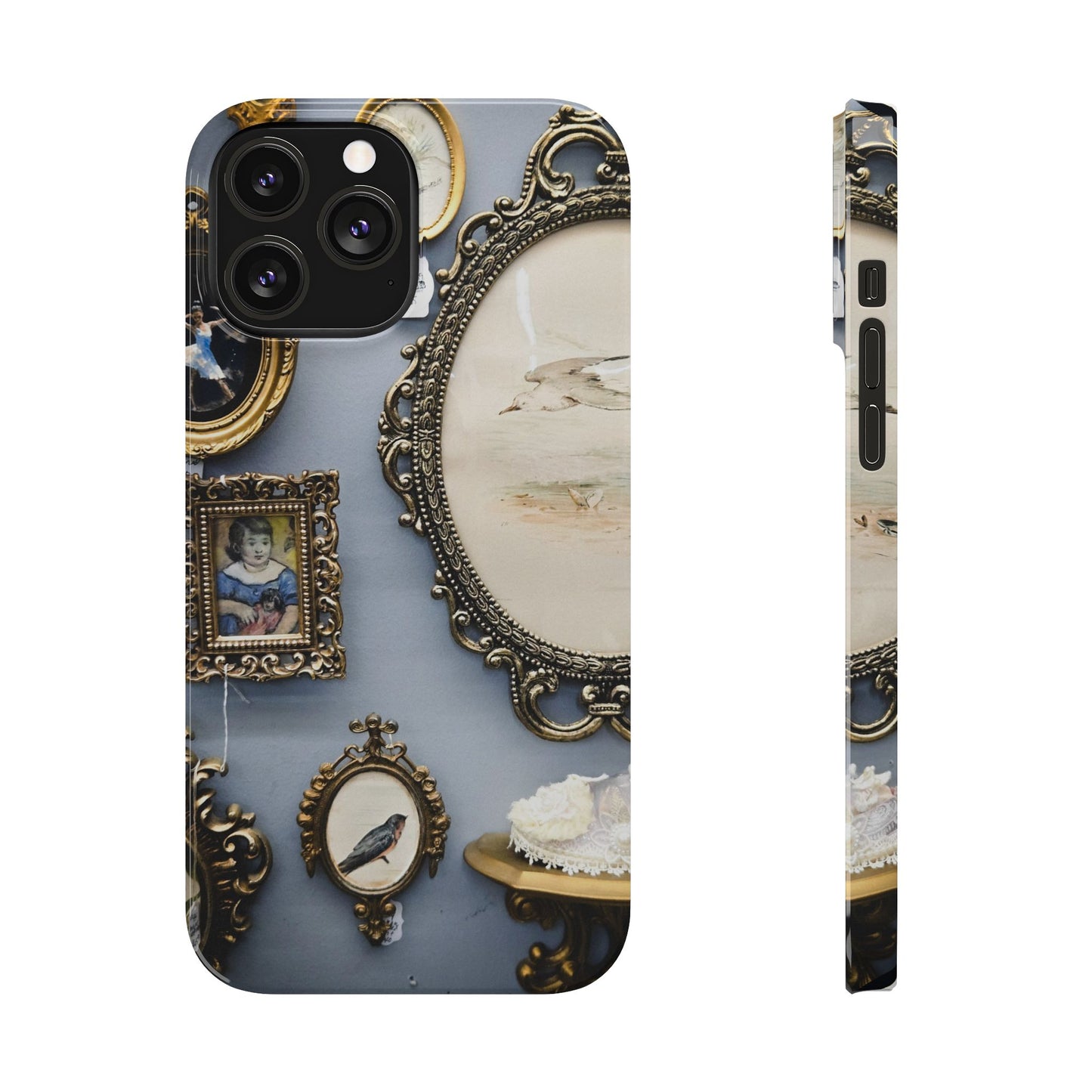 Framed Beauty Slim Phone Case – Vintage with a Twist