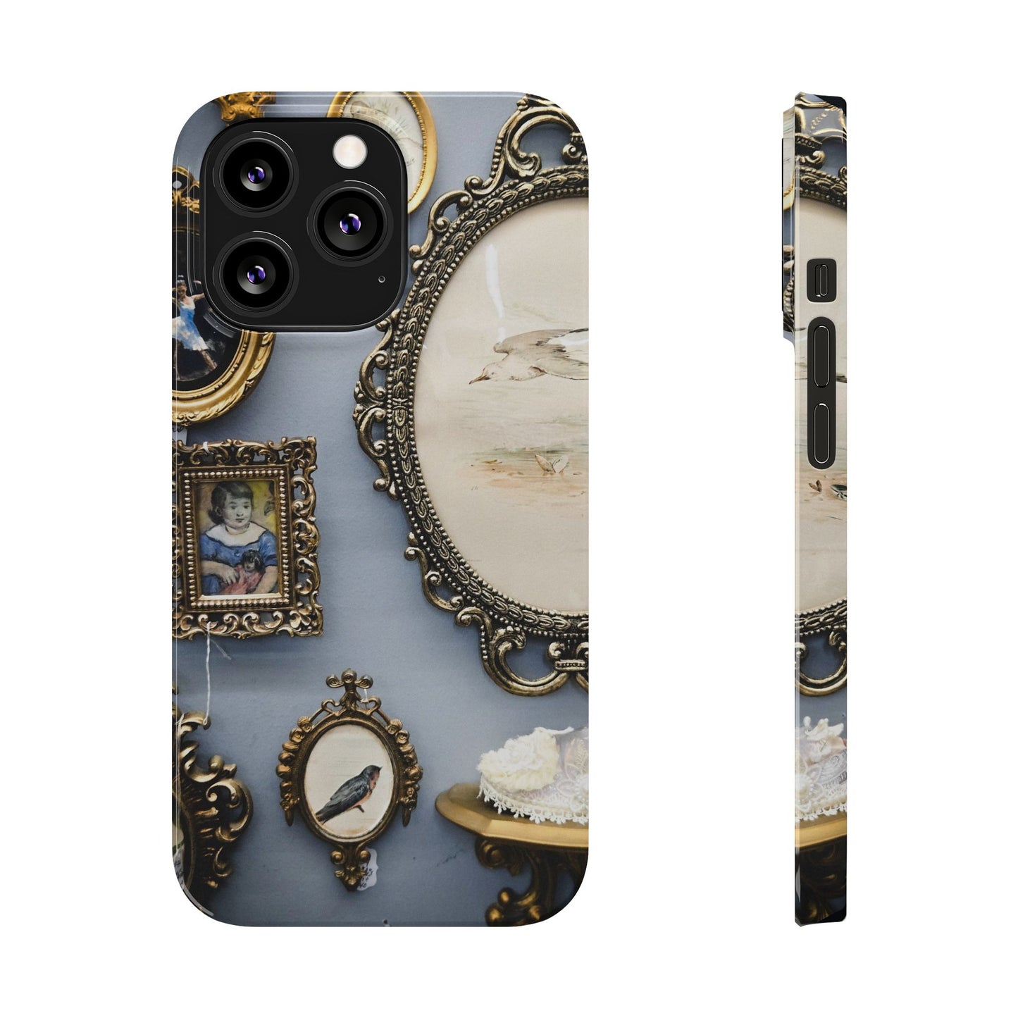 Framed Beauty Slim Phone Case – Vintage with a Twist
