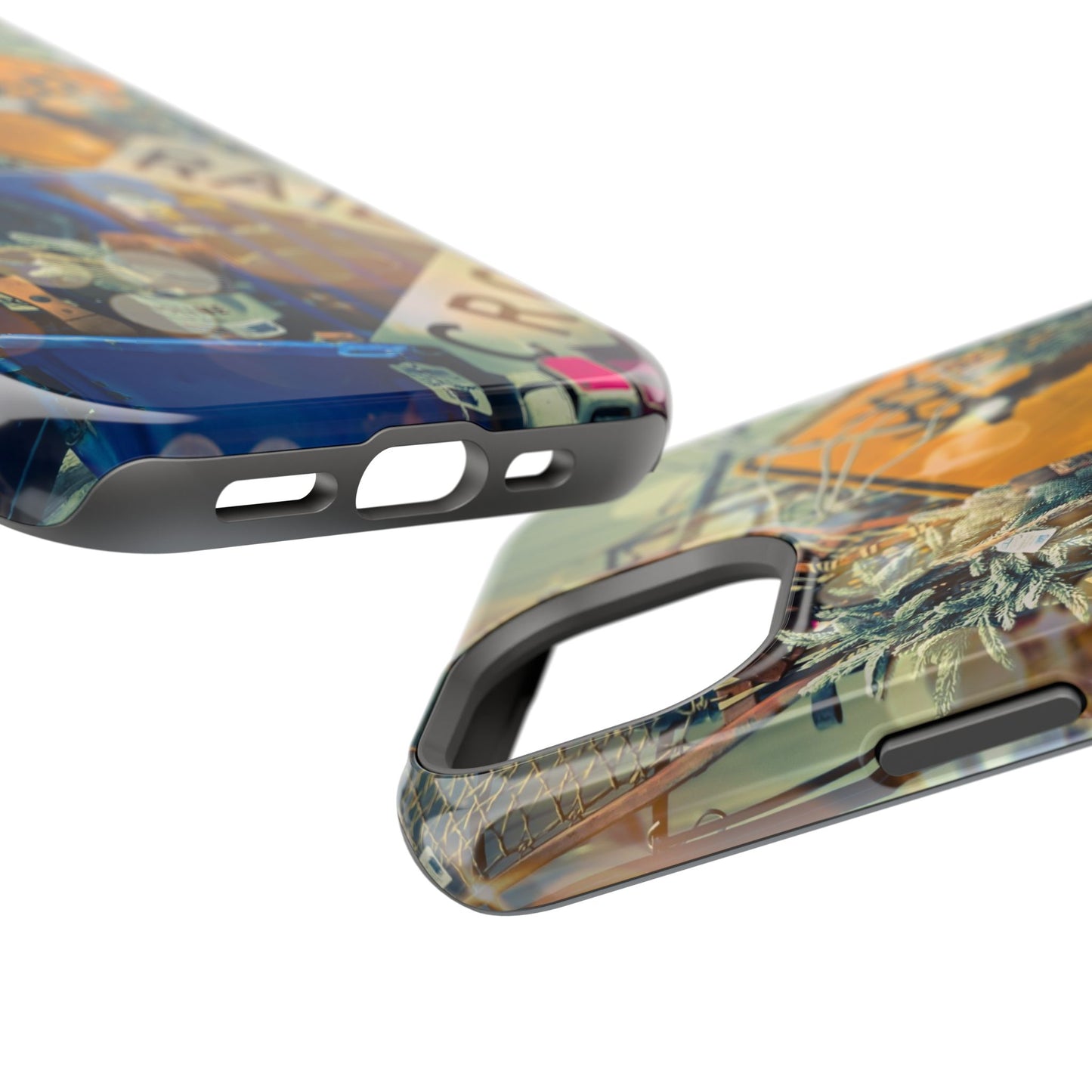 Vintage Railroad Crossing Collage Phone Case