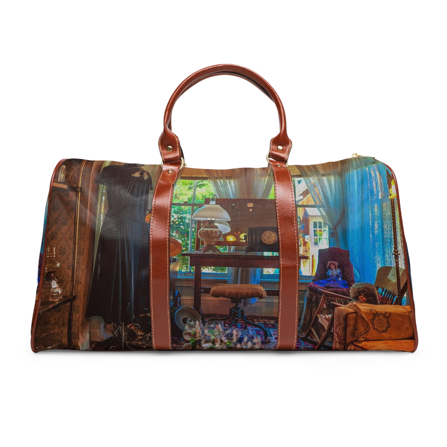 Vintage Cottage Travel Bag – Cozy Getaway Style with Waterproof Protection