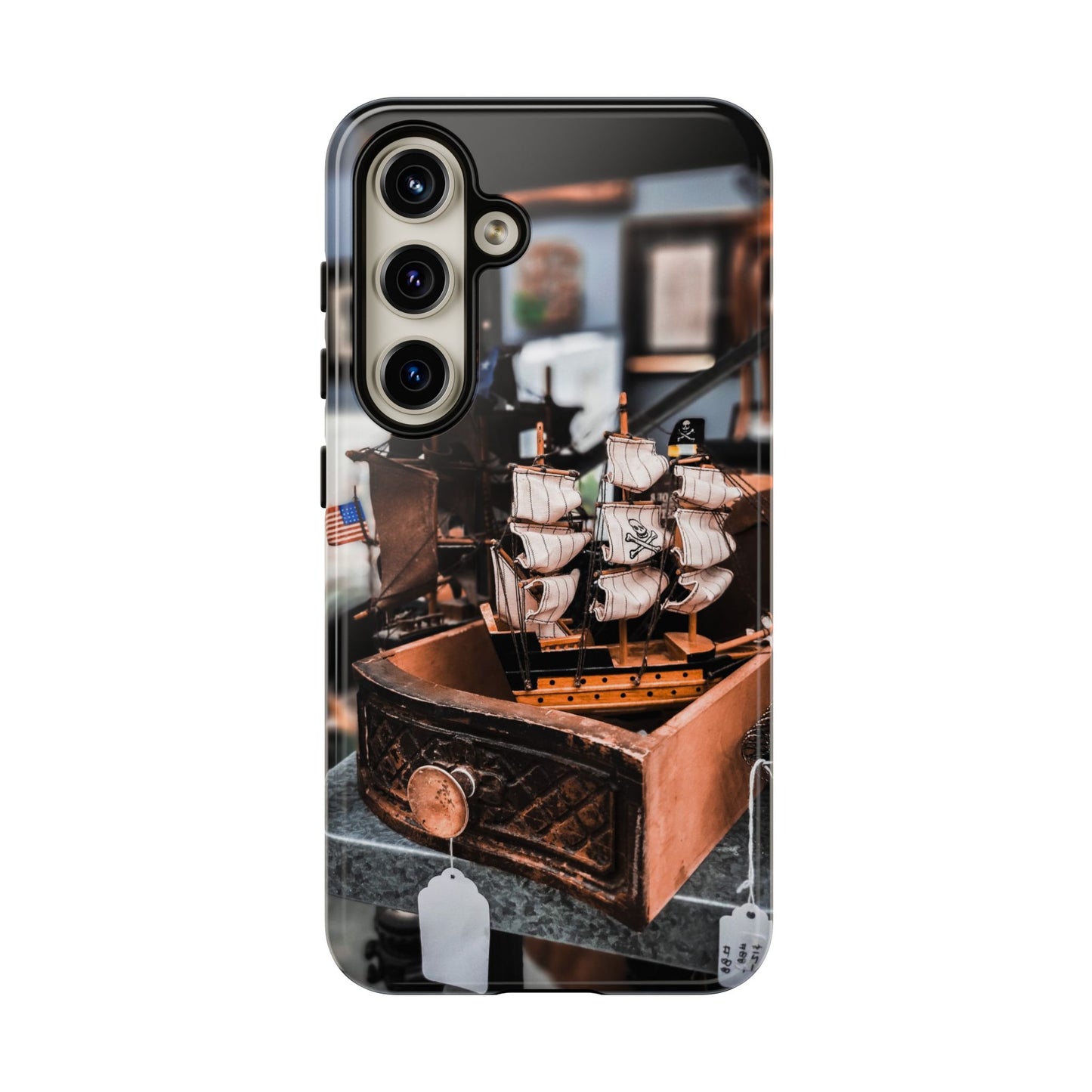 Vintage Ship-Inspired Phone Case, Nautical Design, Tough Phone Cover, Unique Gift for Sea Lovers, Perfect for Summer Adventures