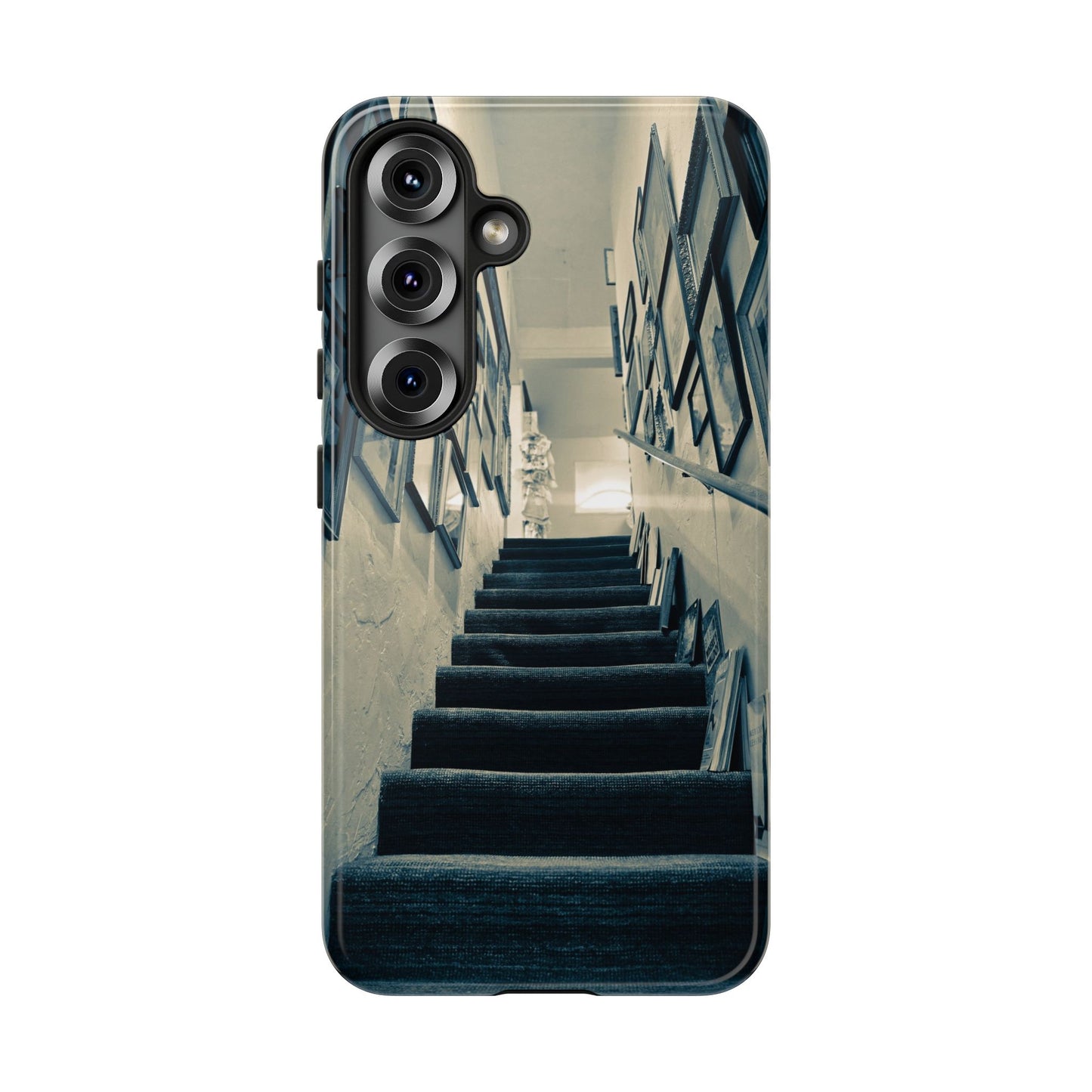 Vintage Style Tough Cases: Artistic Phone Case with Stairway Design, Unique Mobile Cover, Creative Gift for Art Lovers, Stylish Accessory