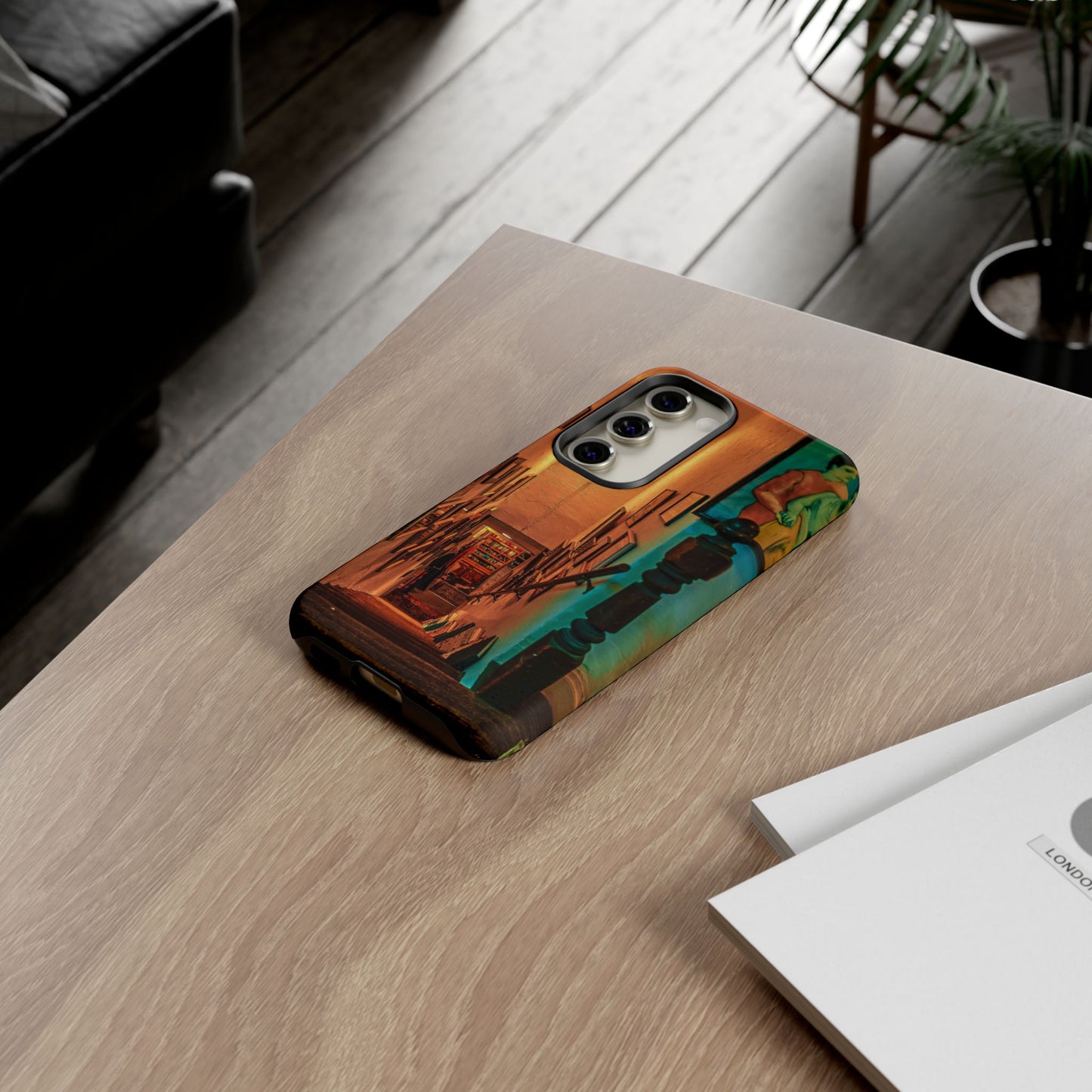 Vintage Gallery Staircase Tough Phone Case--Antique Store Art Phone Cover