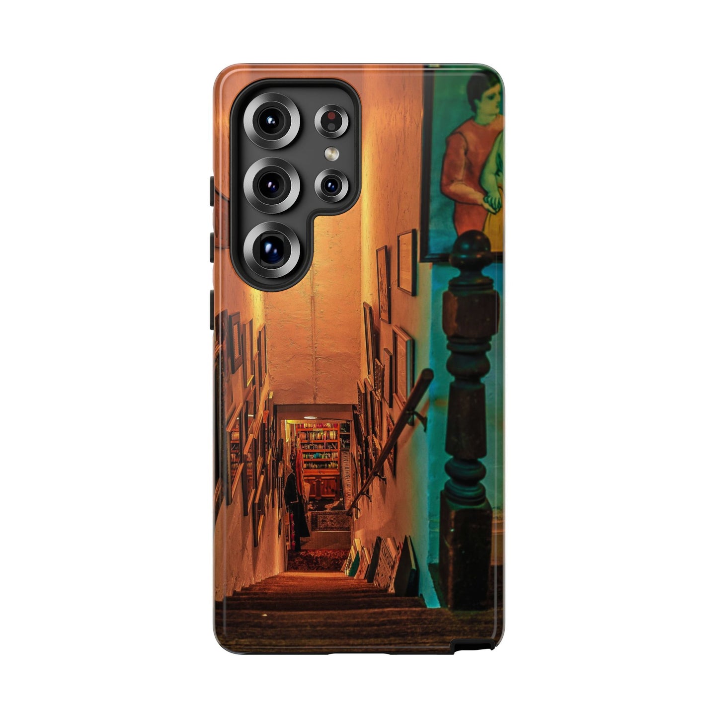 Vintage Gallery Staircase Tough Phone Case--Antique Store Art Phone Cover