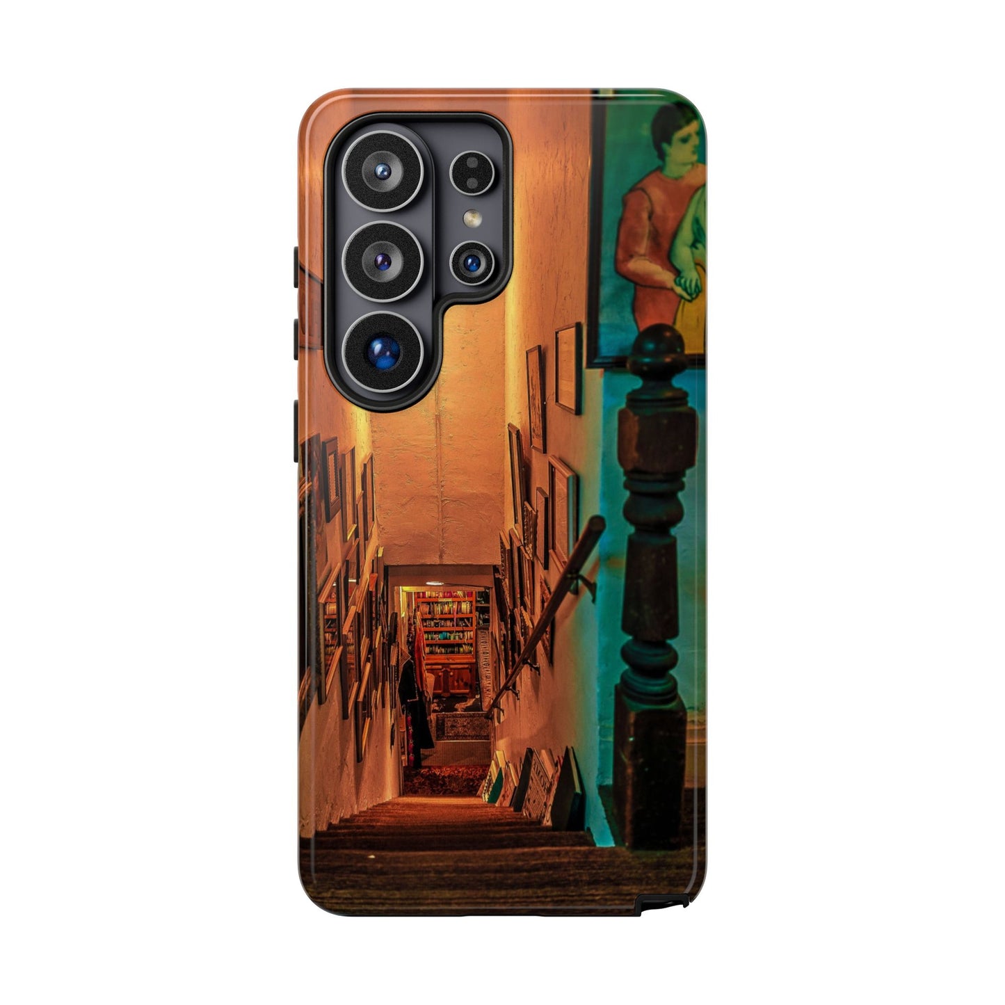 Vintage Gallery Staircase Tough Phone Case--Antique Store Art Phone Cover