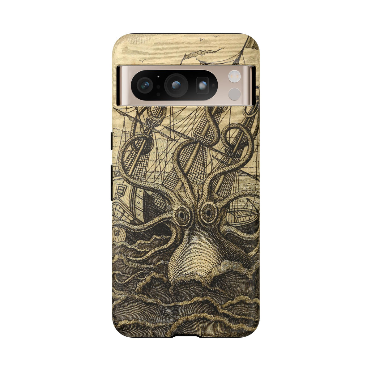 Vintage Kraken Tough Phone Case – Nautical Sea Monster Graphic