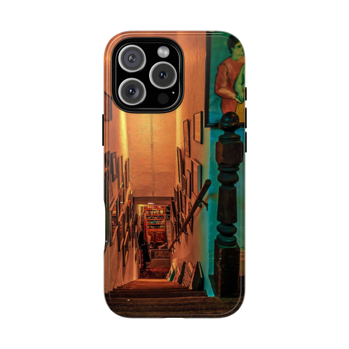 Vintage Gallery Staircase Tough Phone Case--Antique Store Art Phone Cover