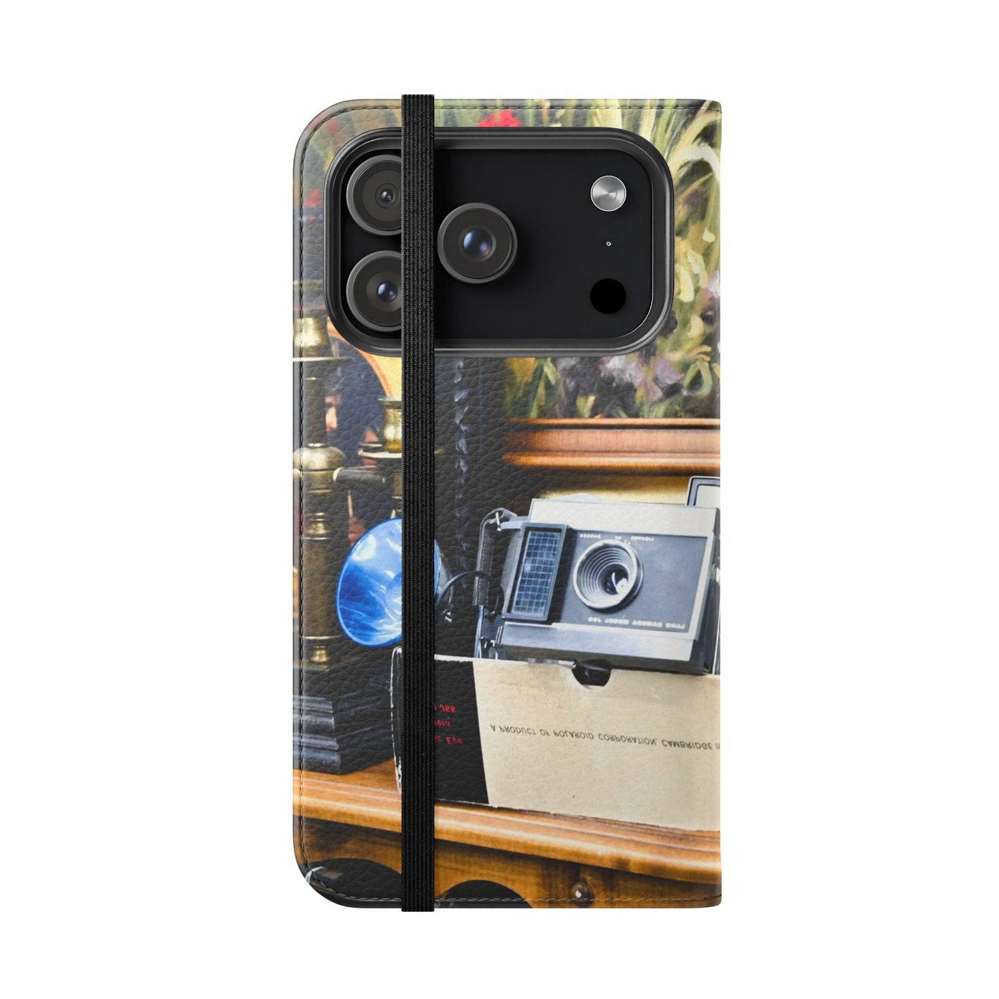 Vintage Camera Flip Case - Retro Style Phone Wallet Cover