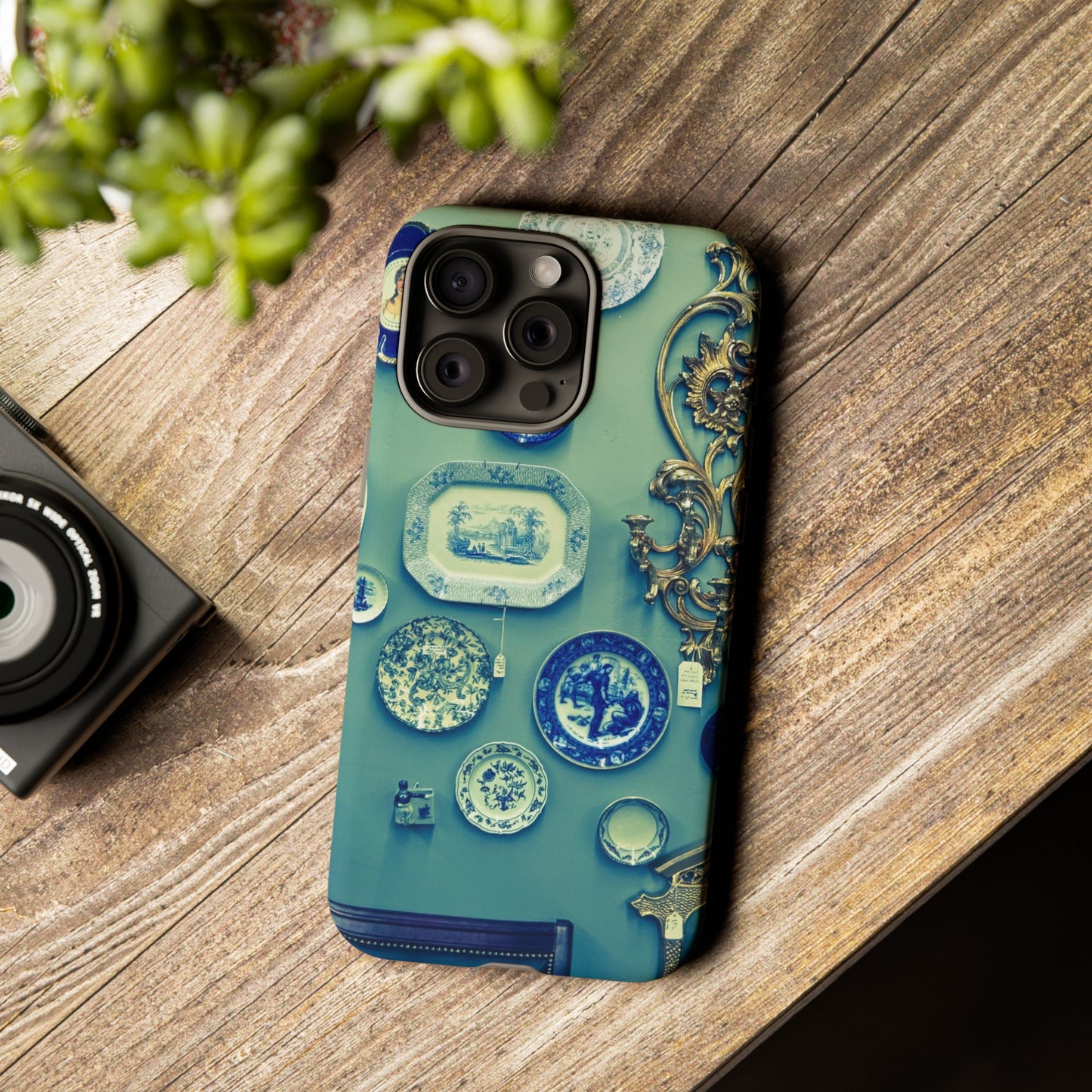 Antique Store Stairwell Phone Case--Vintage Gallery Wall Tough Case